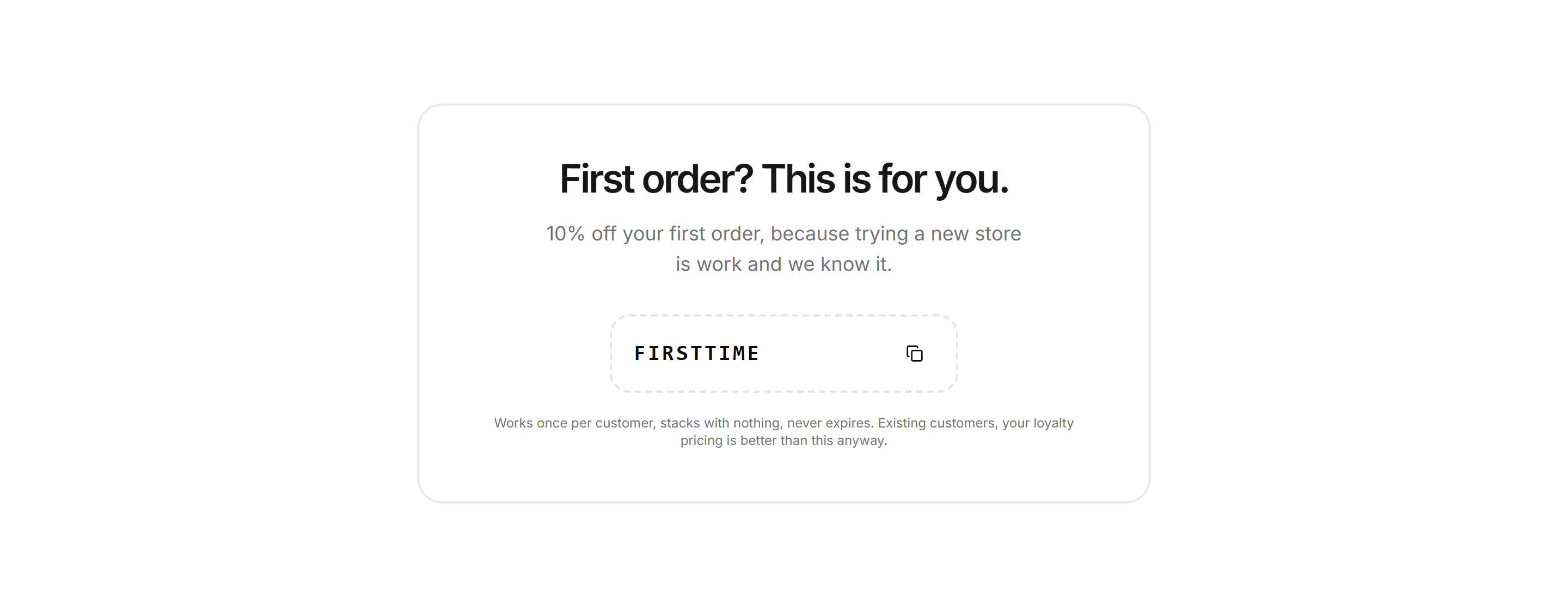 Ecommerce Promo: Discount Code Band