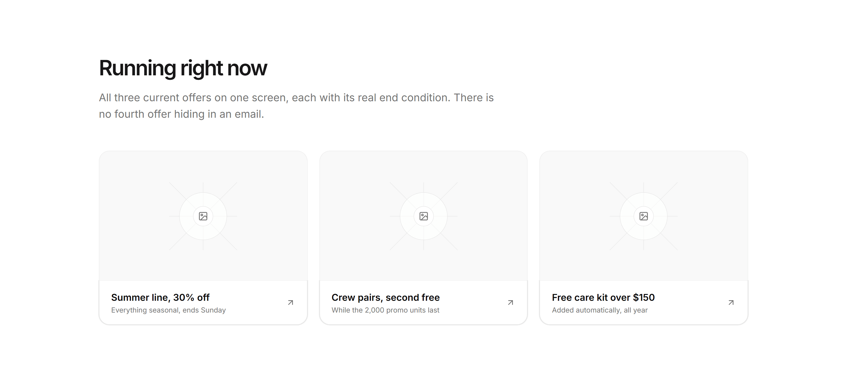 Ecommerce Promo: Seasonal Promo Tiles