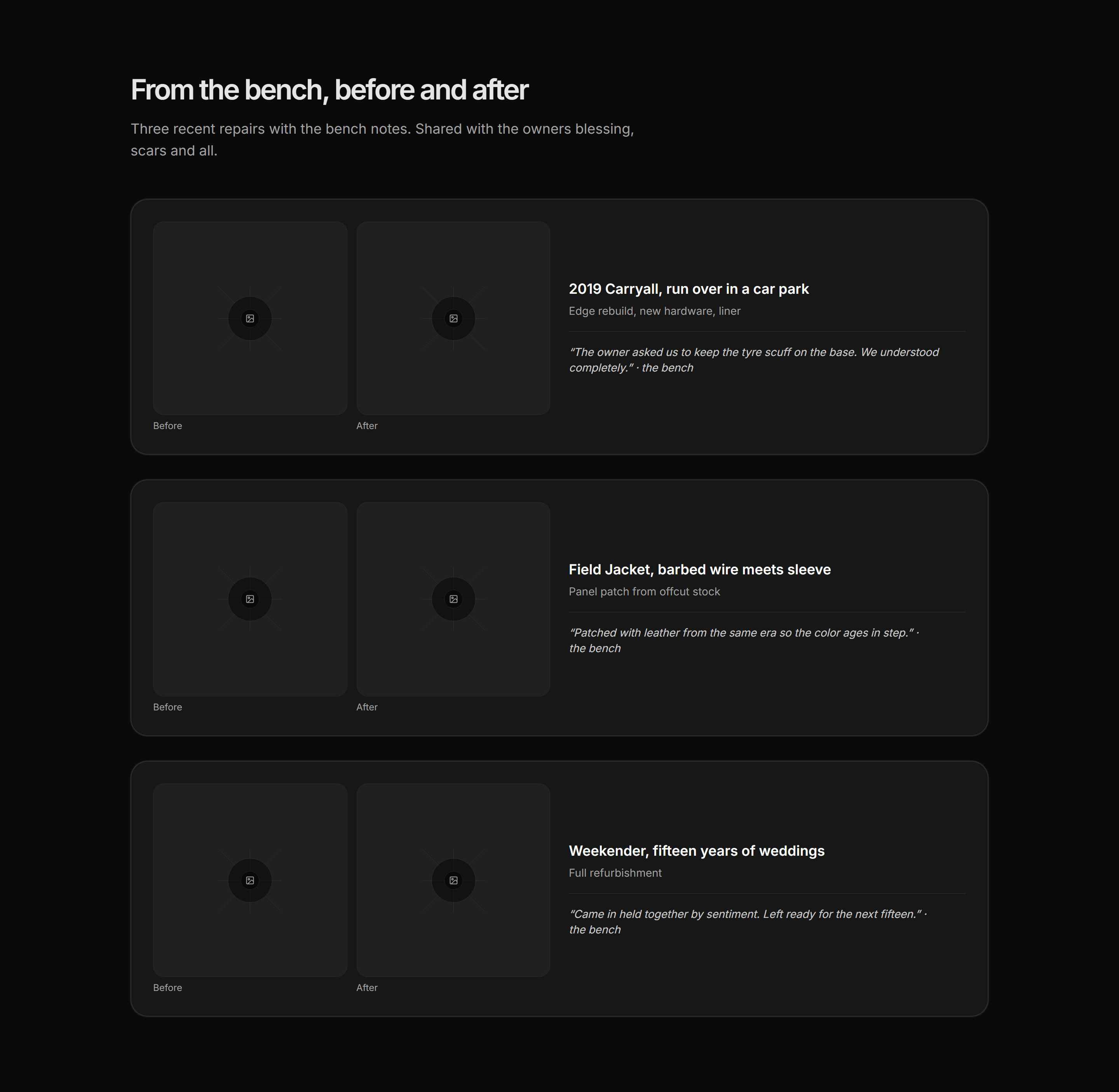 Ecommerce Repair: Repair Stories Gallery