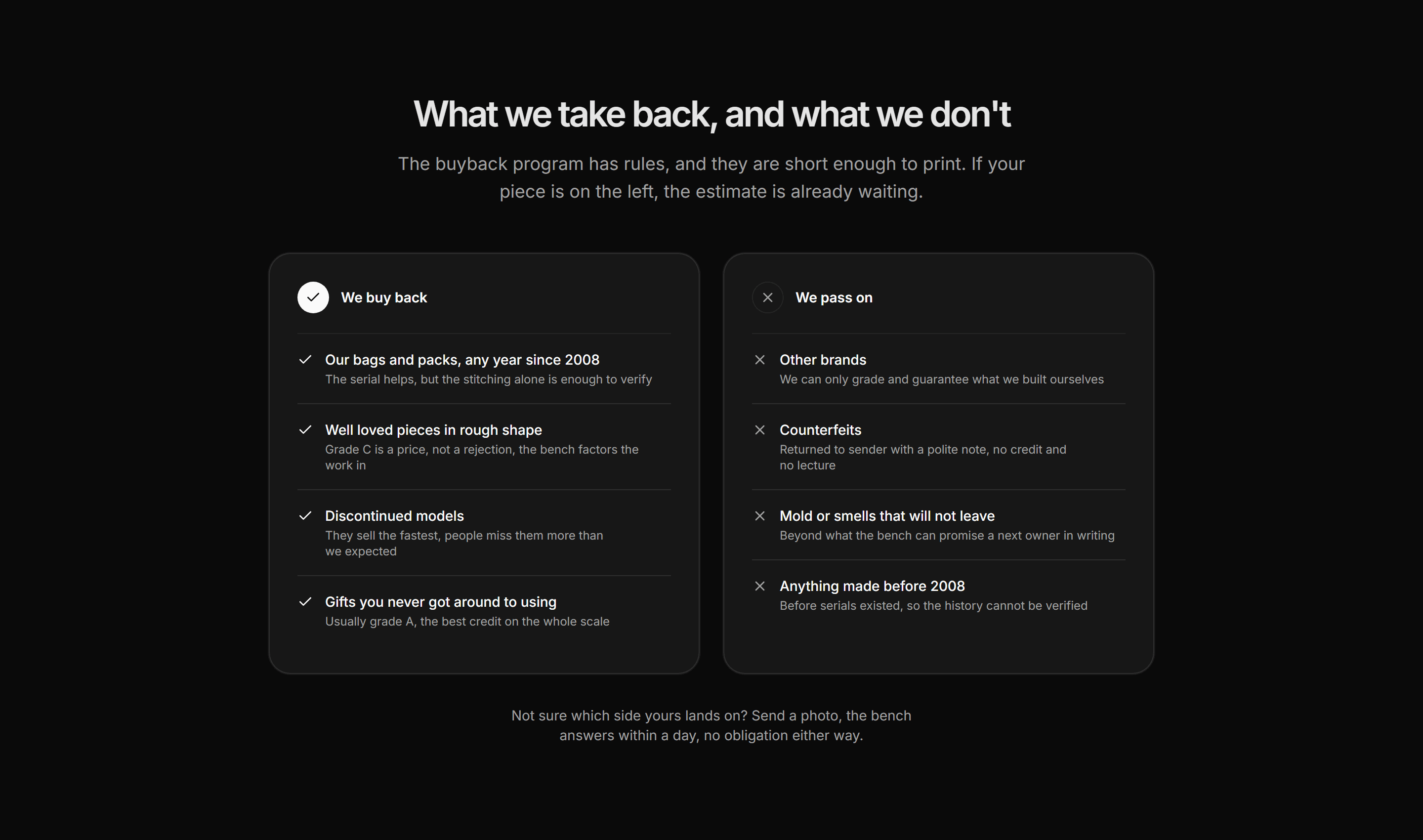 Ecommerce Resale and Trade In: What We Take