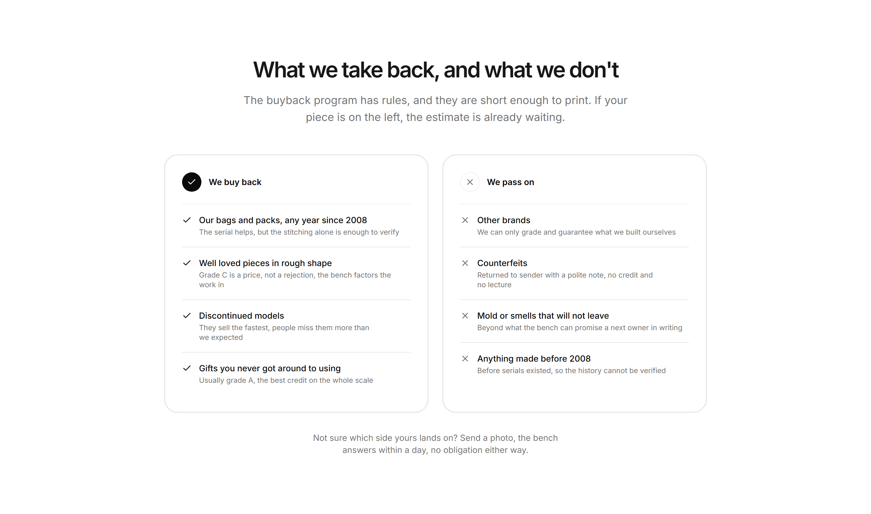Ecommerce Resale and Trade In: What We Take