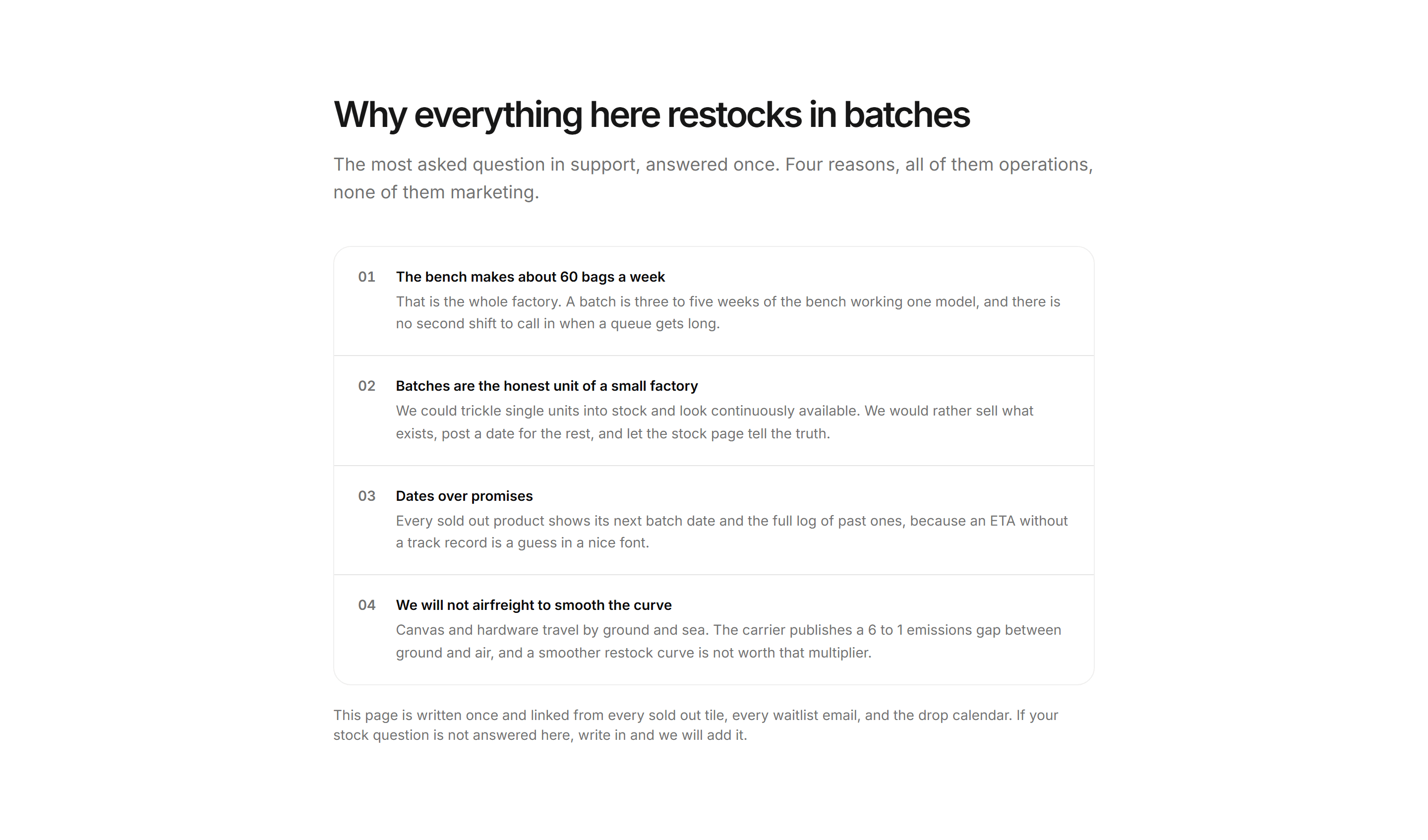 Ecommerce Restocks and Drop: Why Batches Explainer