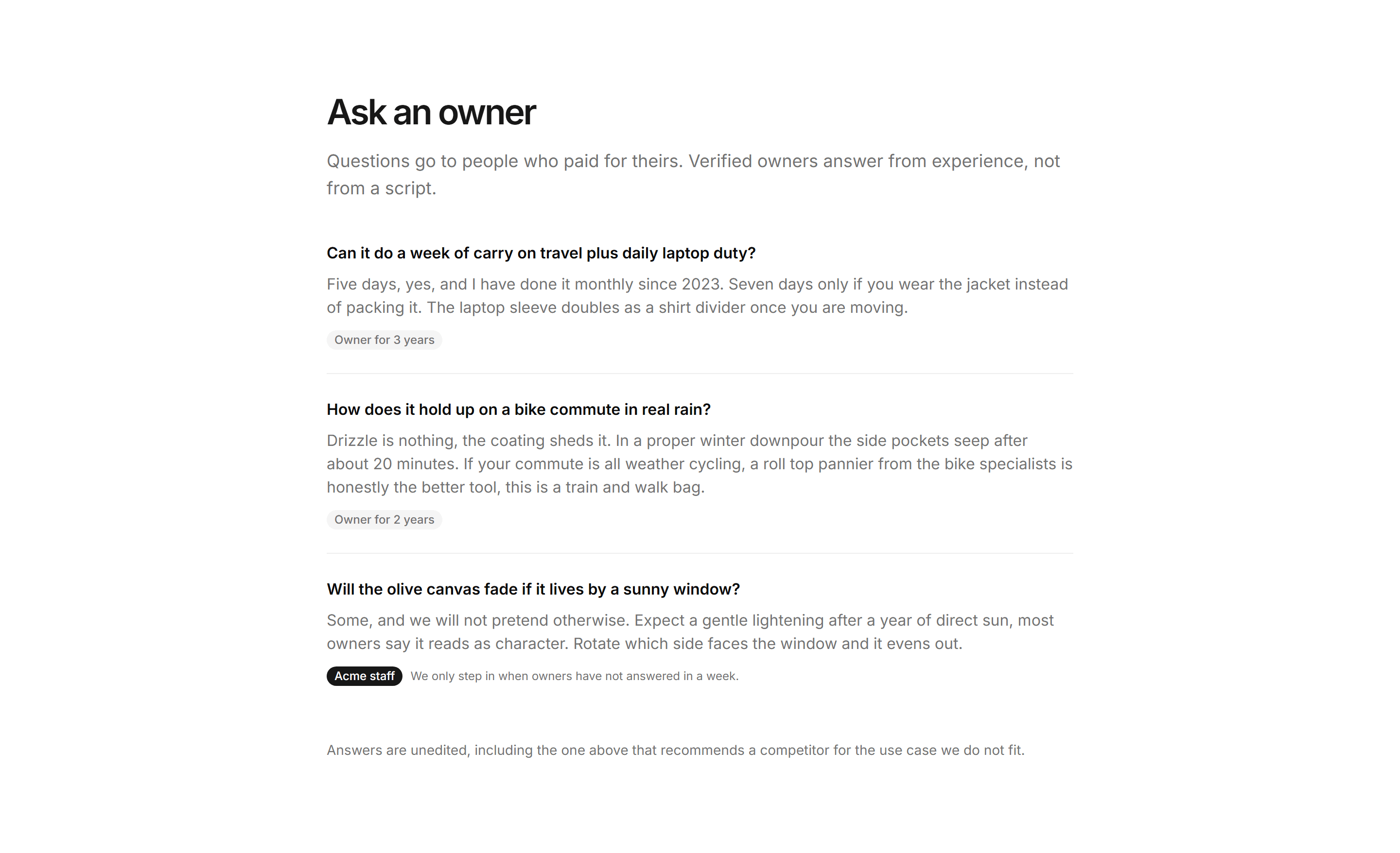 Ecommerce Review: Ask An Owner Qa