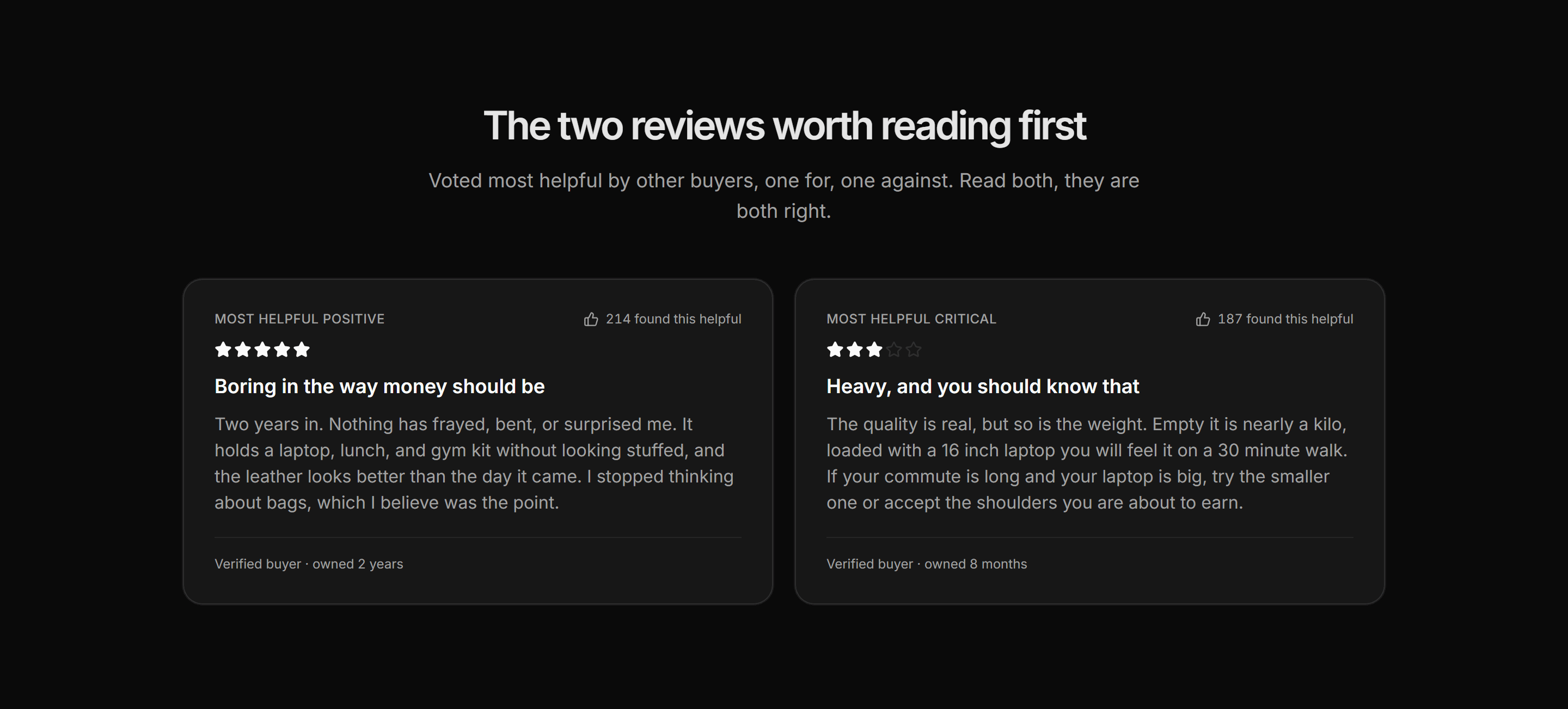 Ecommerce Review: Most Helpful Pair