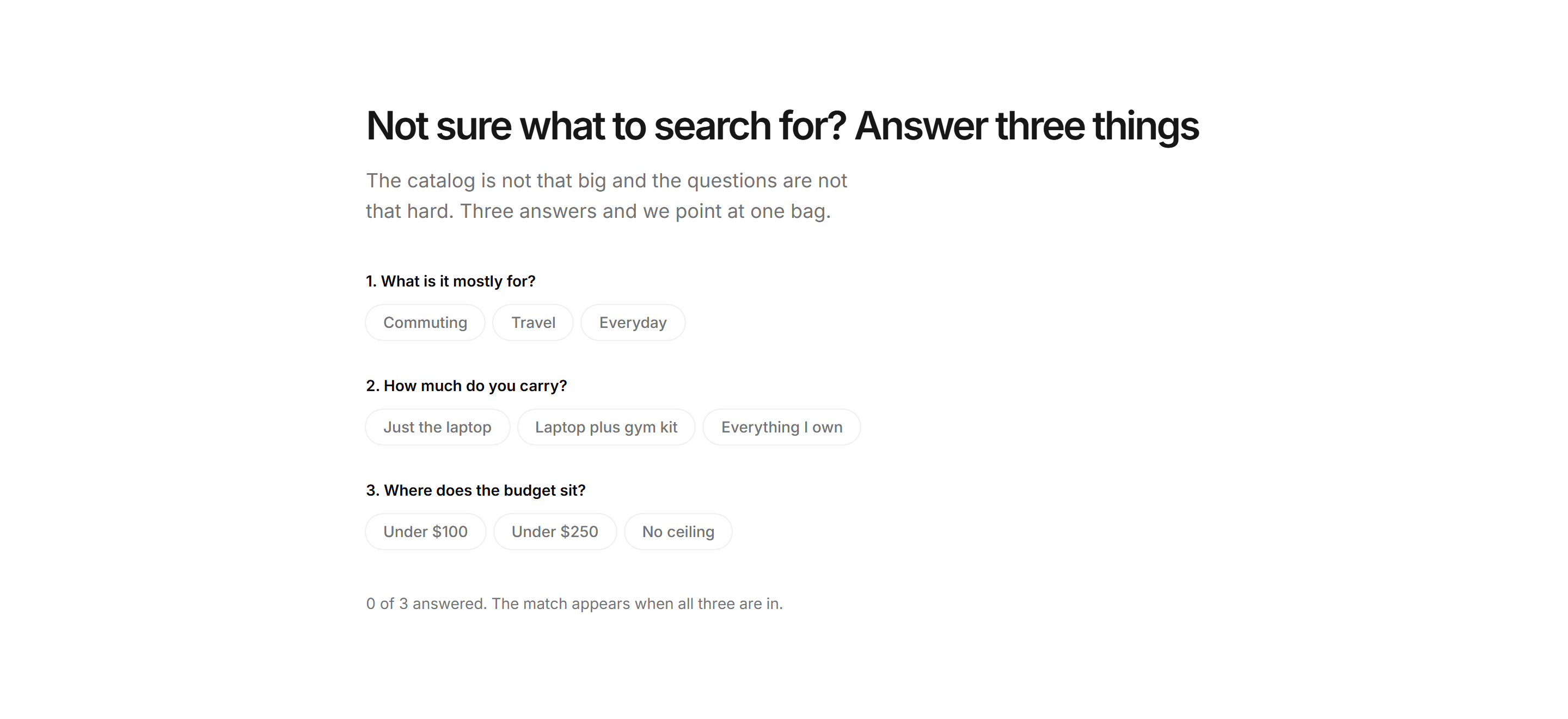 Ecommerce Search: Guided Search Finder