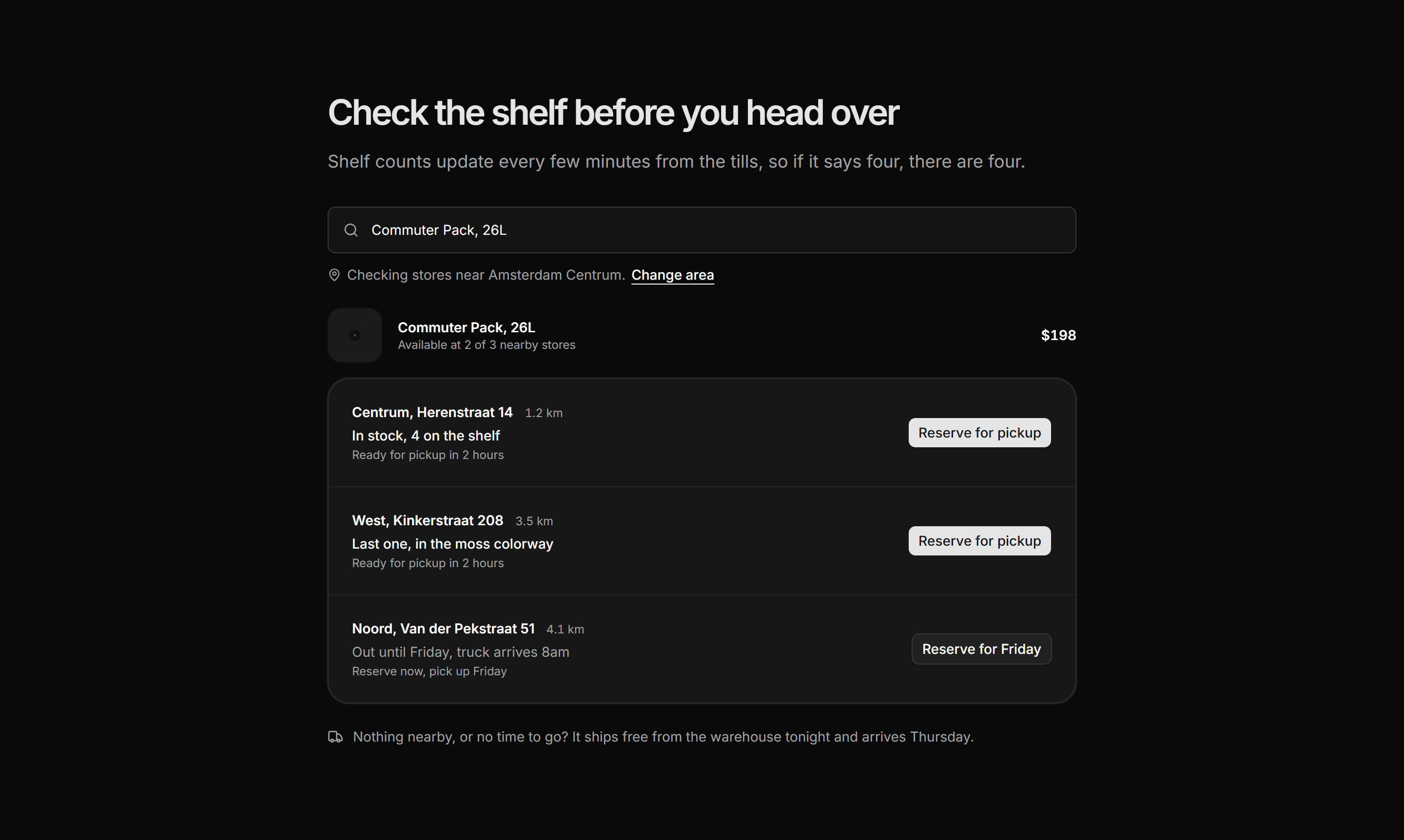 Ecommerce Search: Store Availability Search