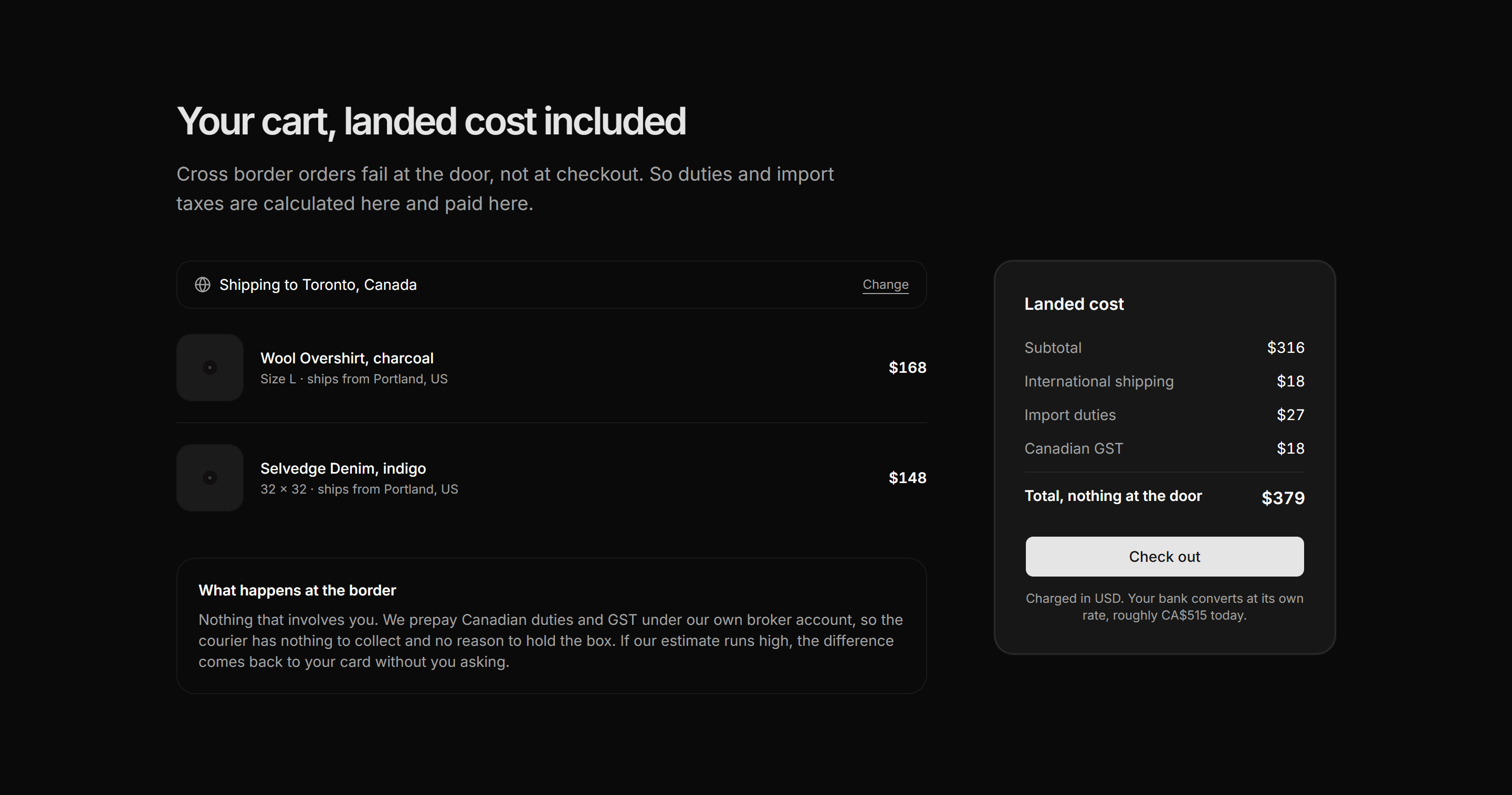 Ecommerce Cart: Cart With Duties