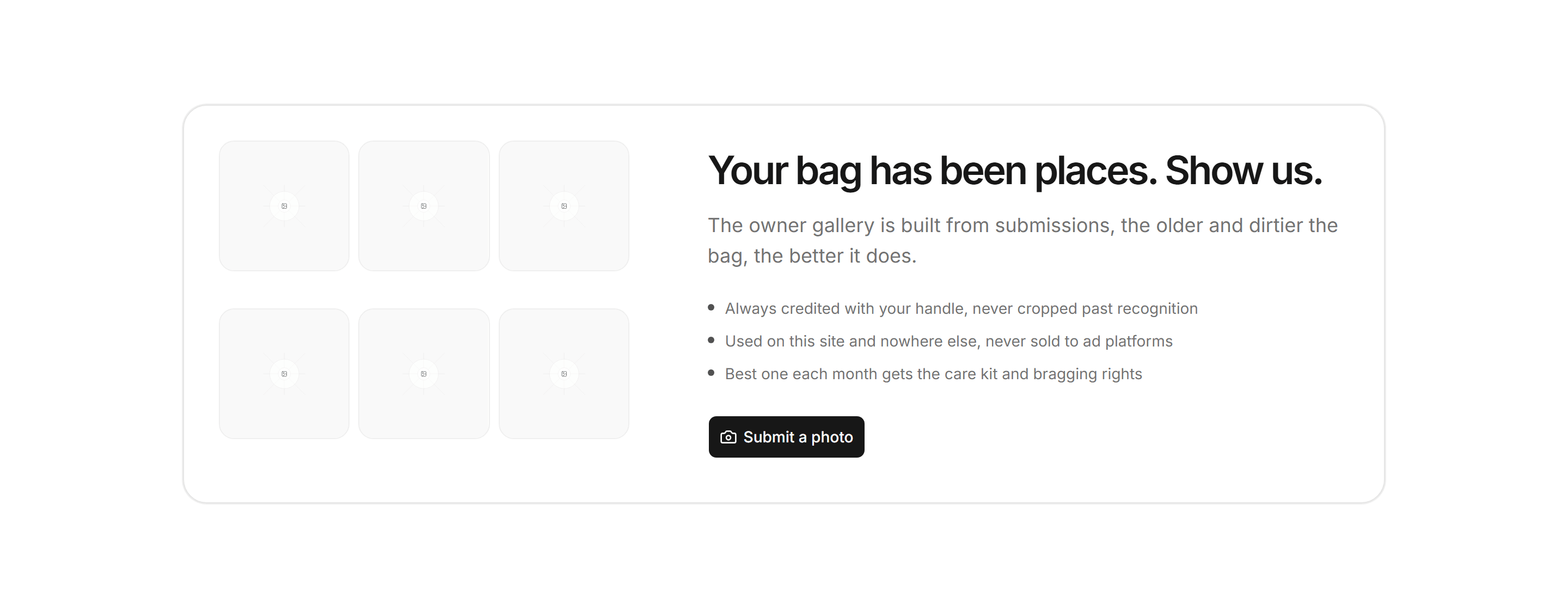 Ecommerce Social Proof: Customer Photos Cta