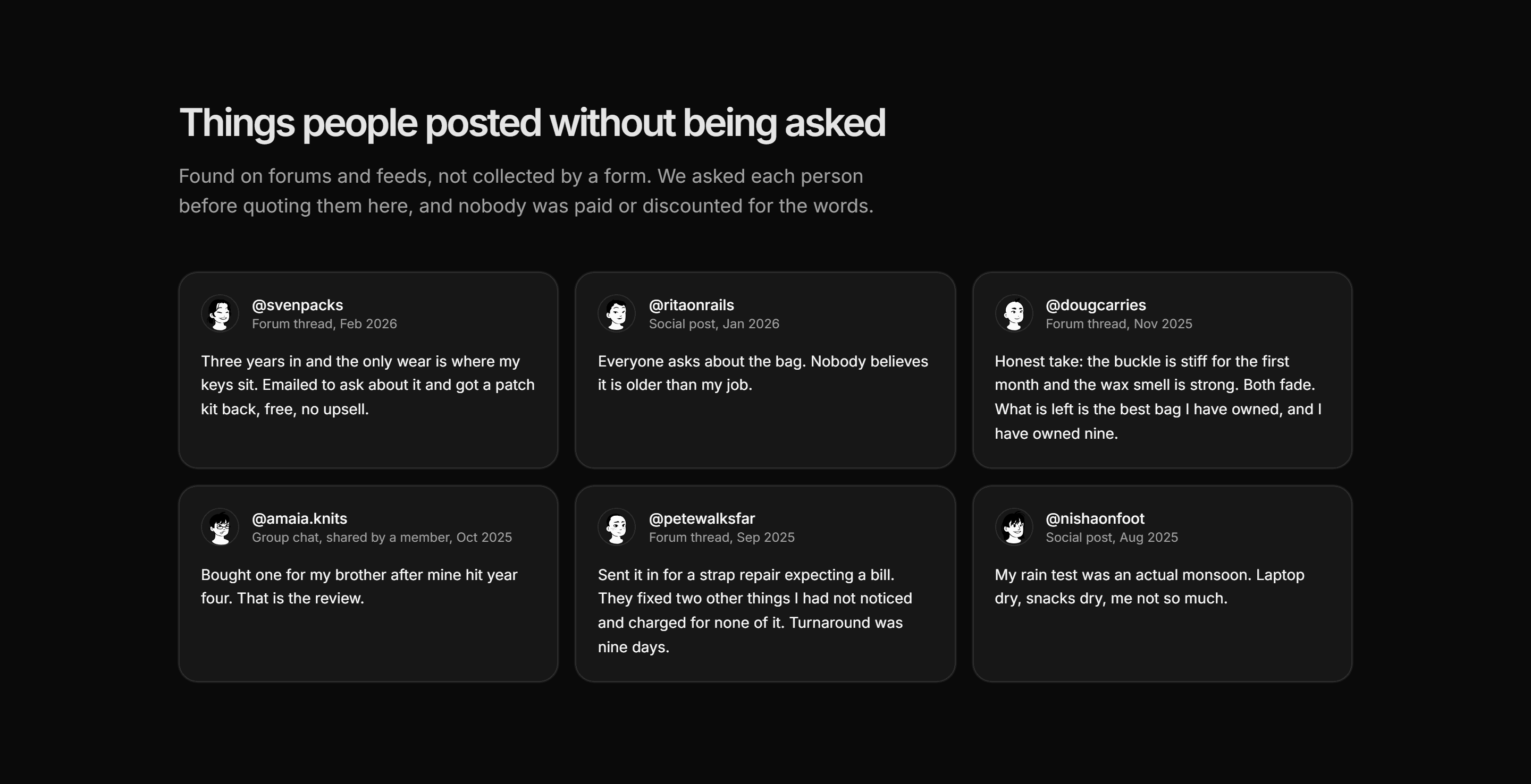 Ecommerce Social Proof: Owner Posts Wall