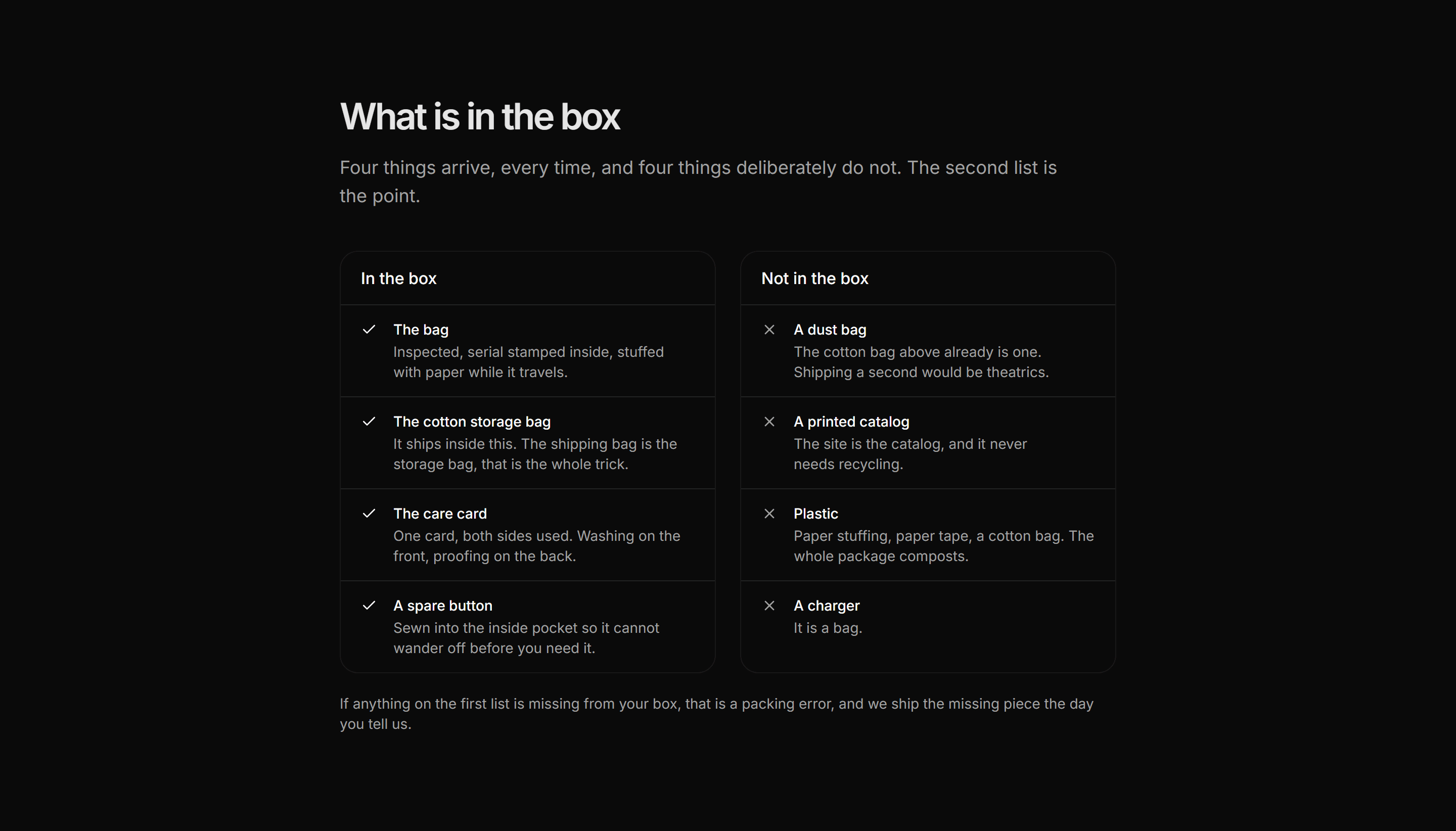 Ecommerce Specs and Dimension: Whats In The Box