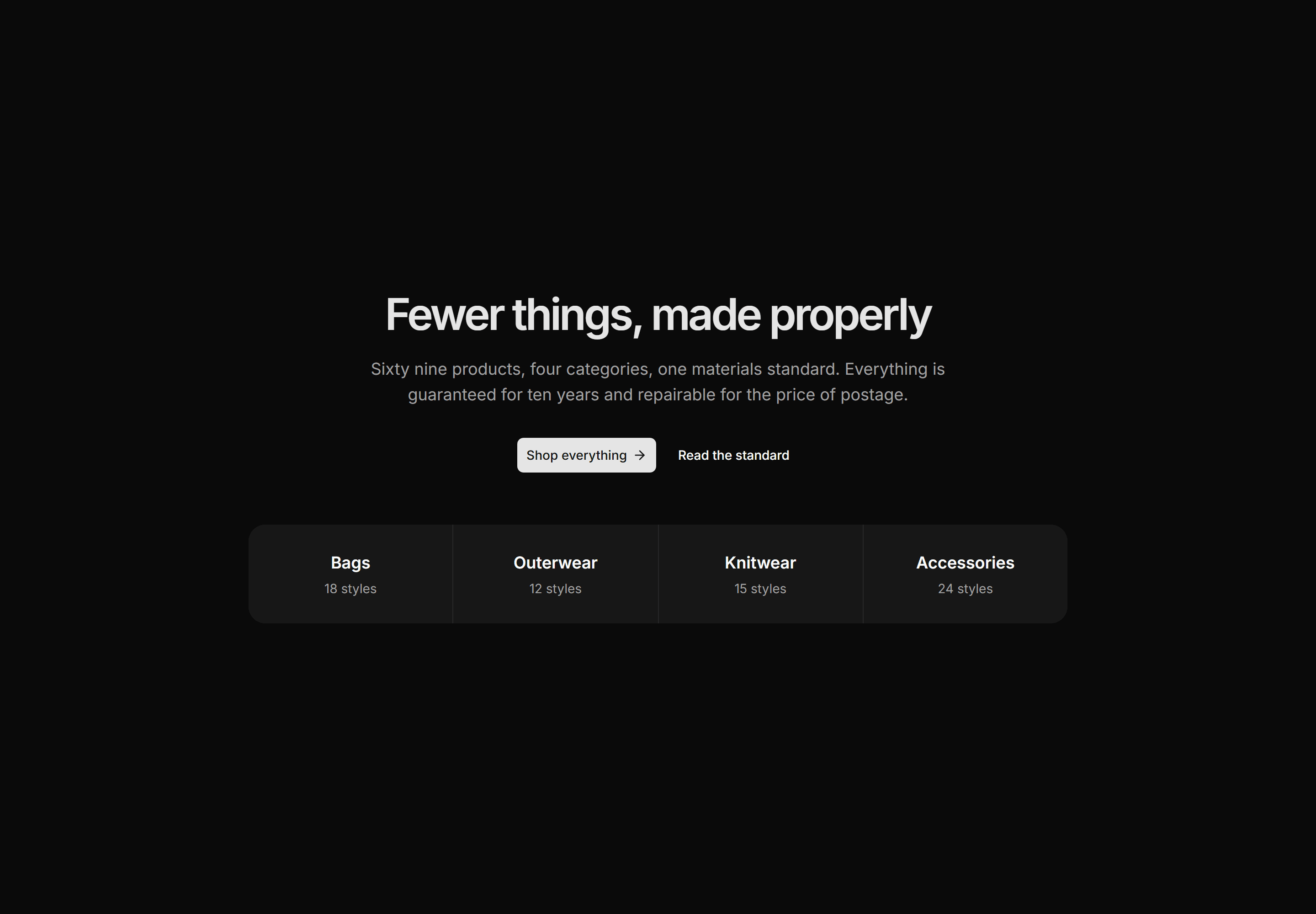 Ecommerce Hero: Centered With Category Links