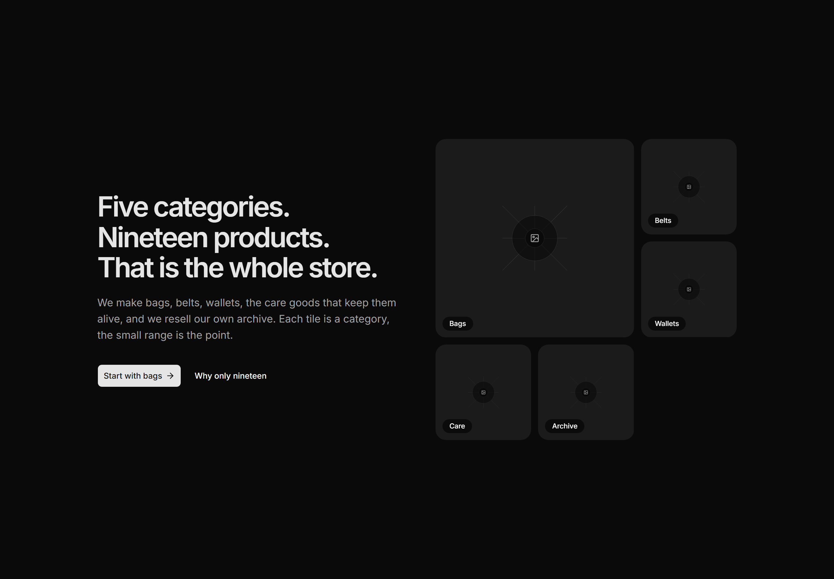 Ecommerce Hero: Mosaic Collage Hero