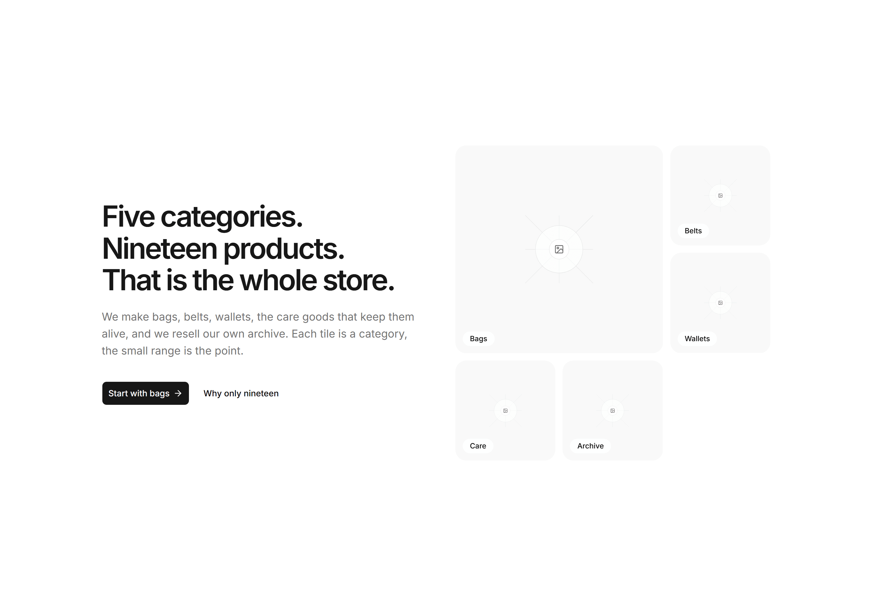 Ecommerce Hero: Mosaic Collage Hero