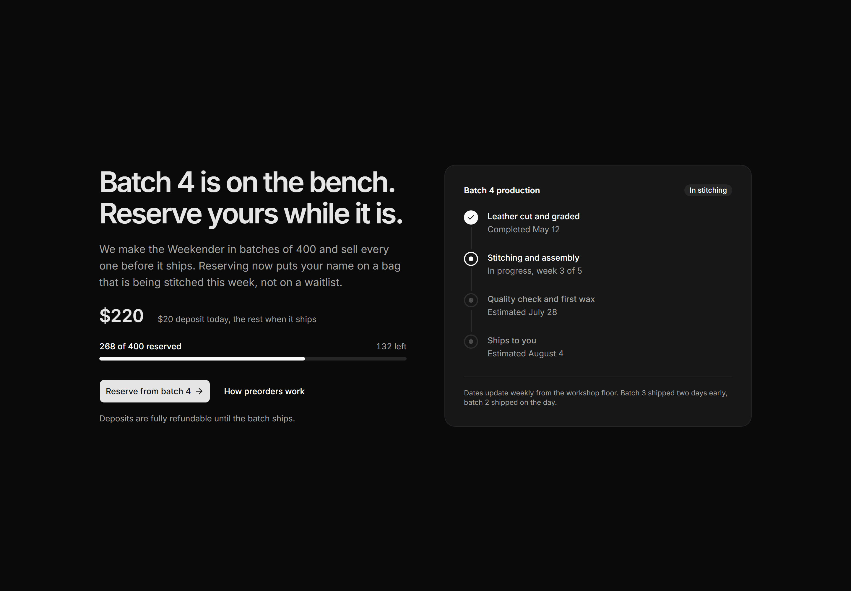 Ecommerce Hero: Preorder Hero