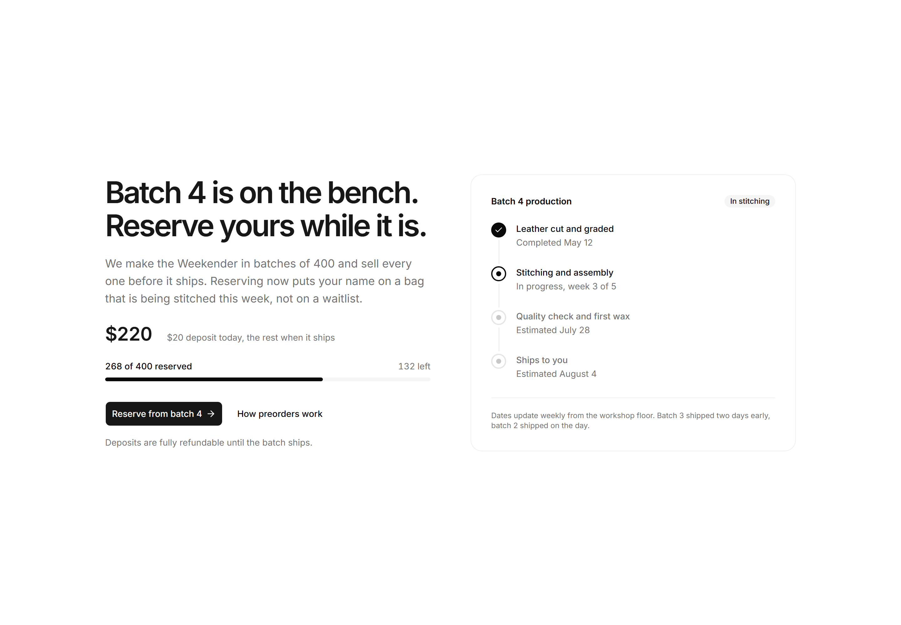 Ecommerce Hero: Preorder Hero