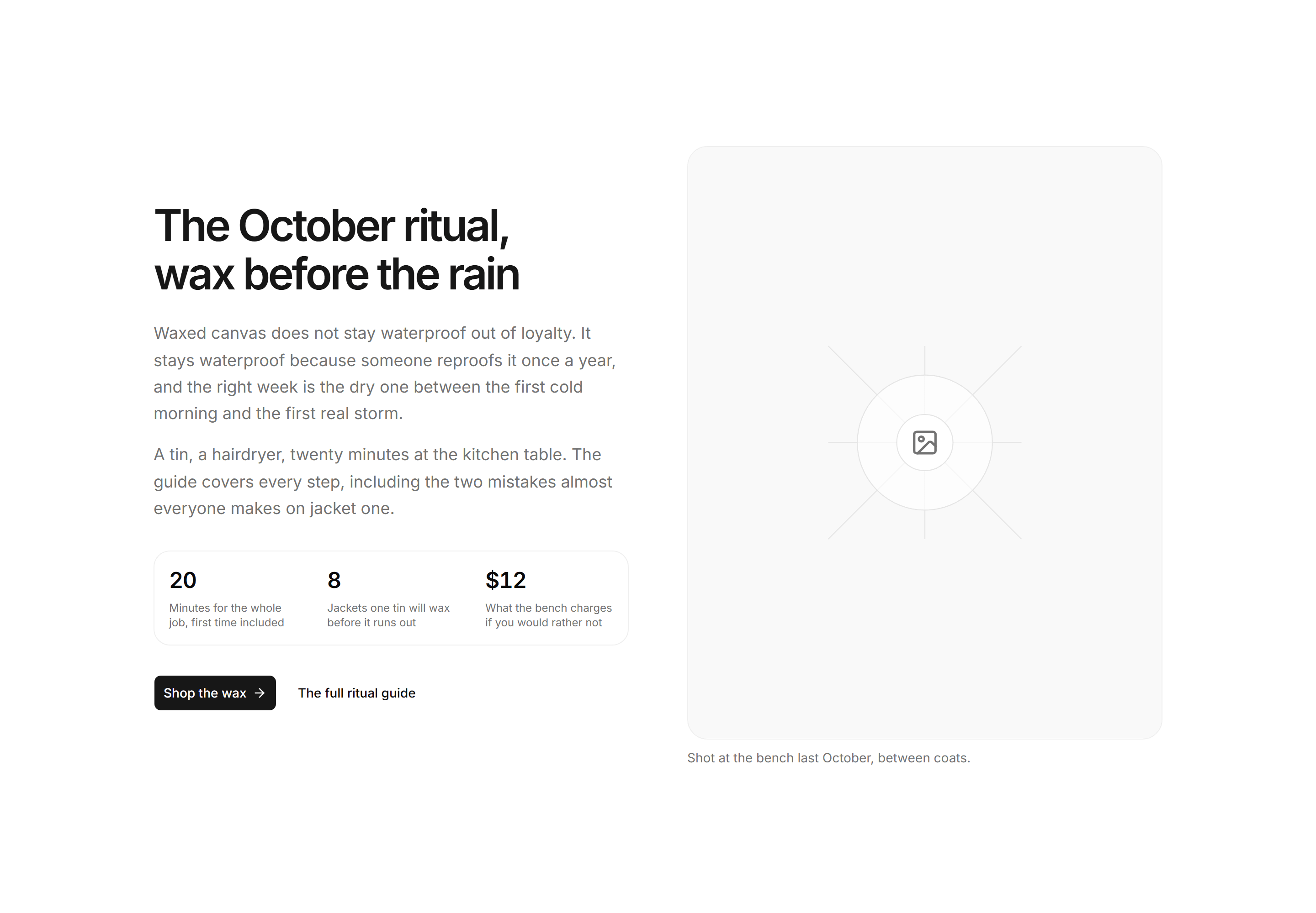Ecommerce Hero: Seasonal Prep Hero