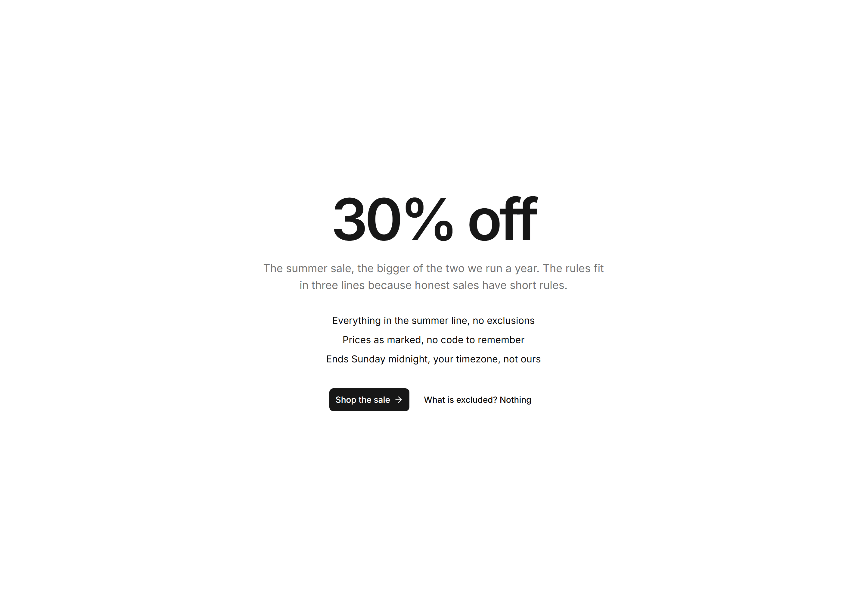 Ecommerce Hero: Seasonal Sale Hero