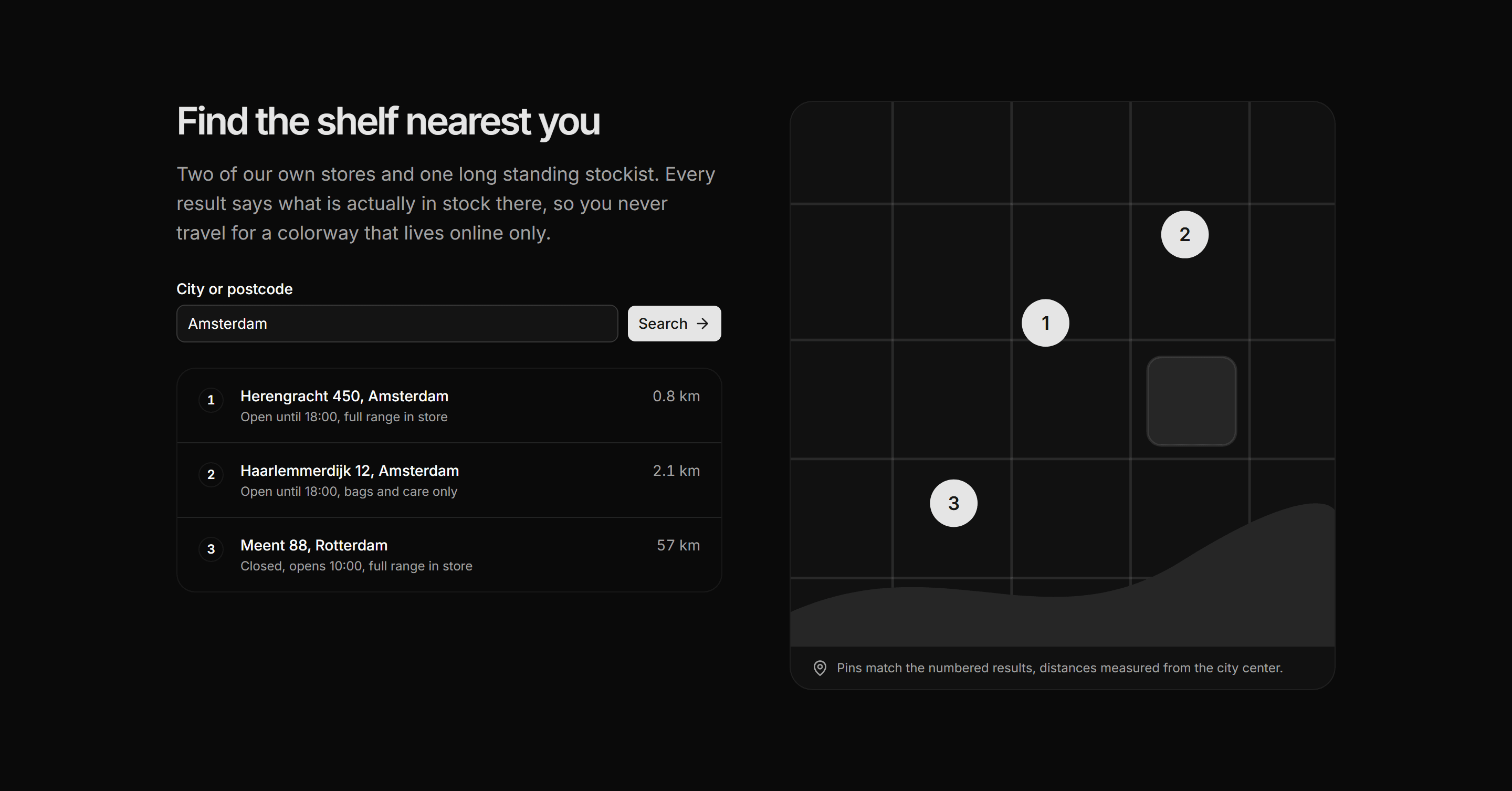 Ecommerce Store: Store Map Finder
