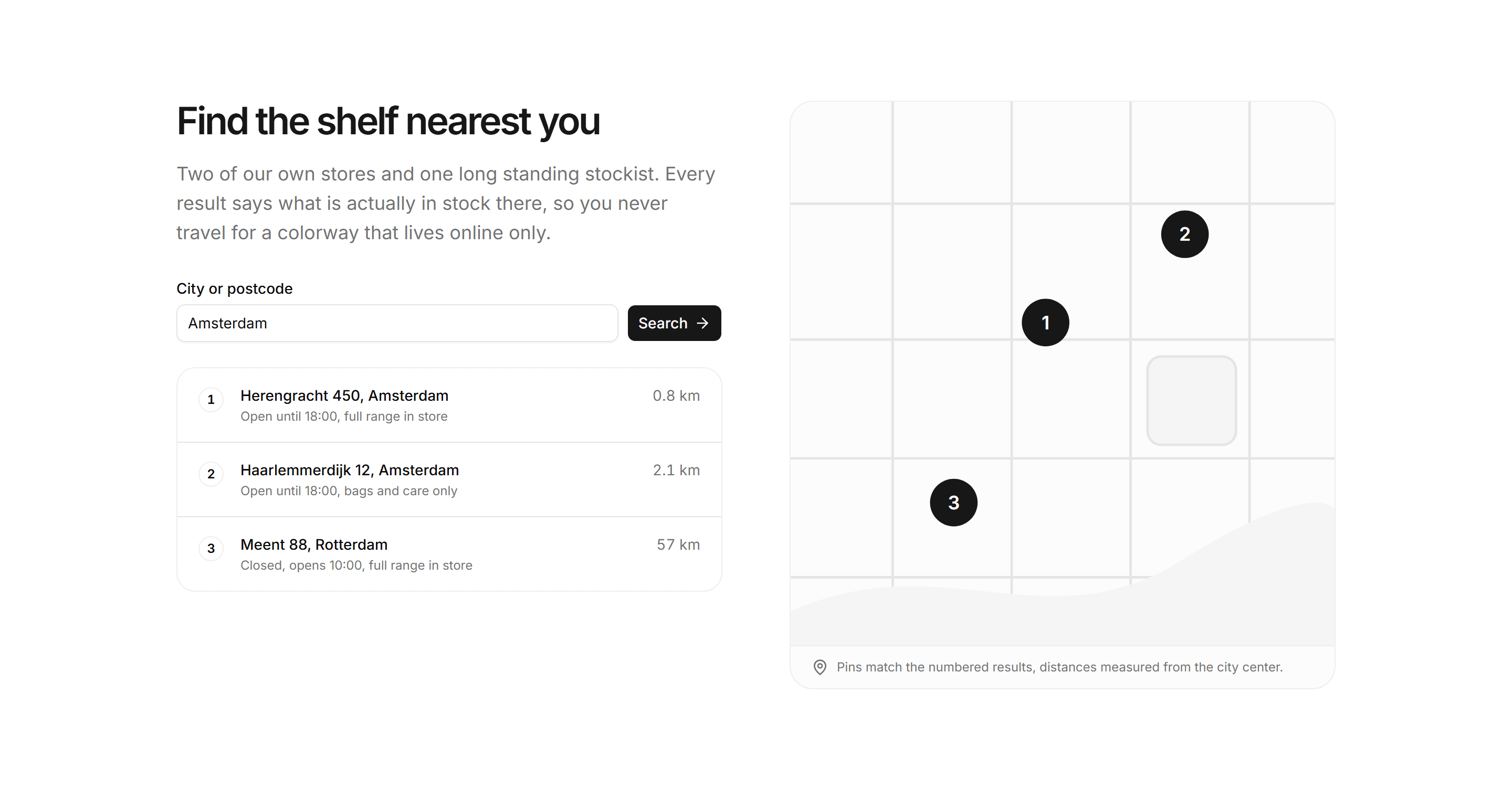 Ecommerce Store: Store Map Finder