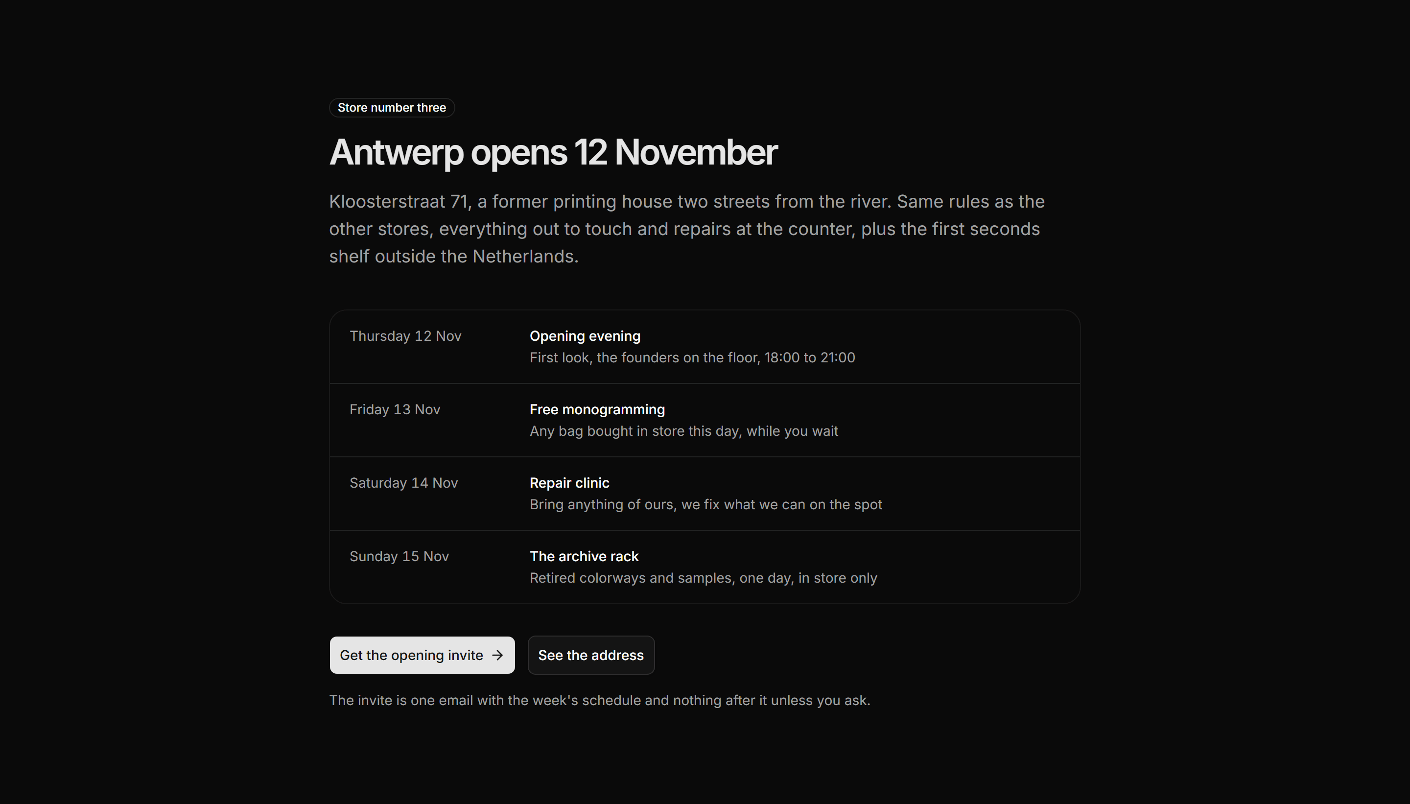 Ecommerce Store: Store Opening Announcement