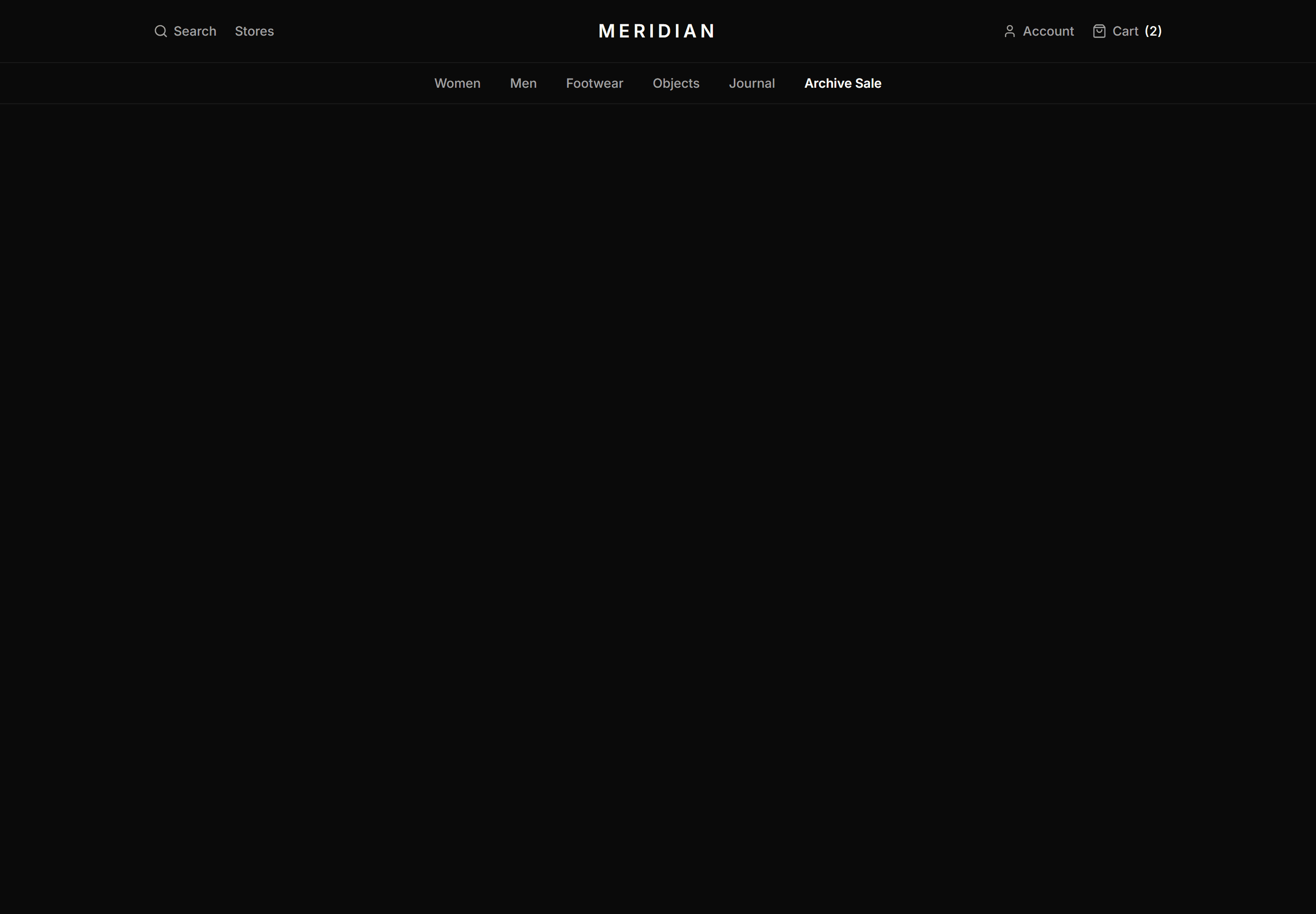 Ecommerce Navbar: Centered Logo Navbar