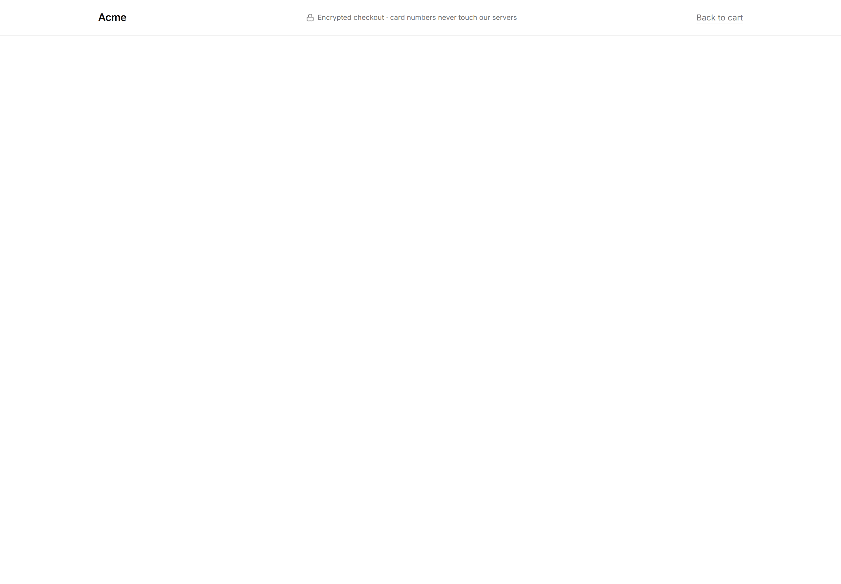 Ecommerce Navbar: Checkout Header Lock