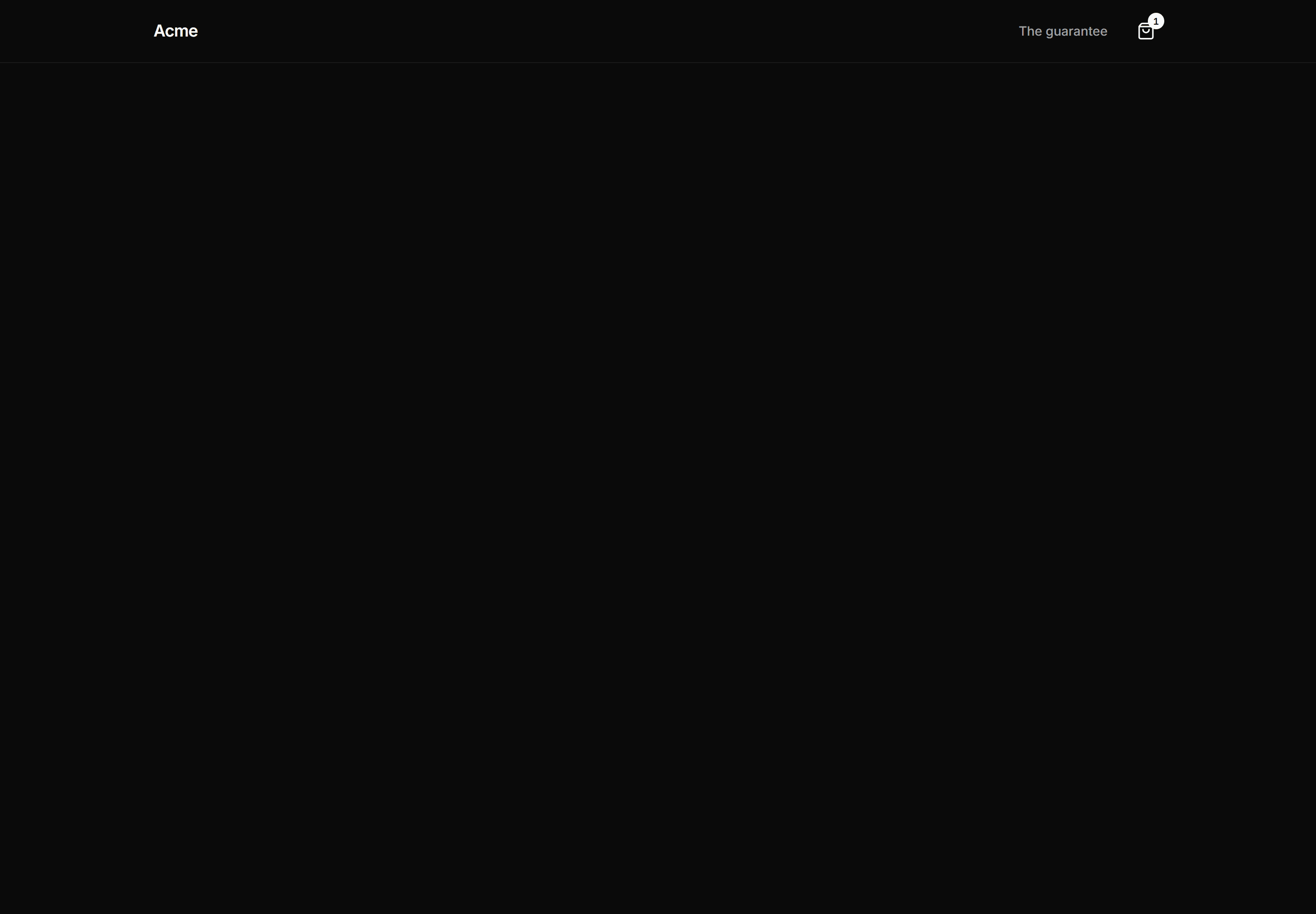 Ecommerce Navbar: Minimal Logo Cart