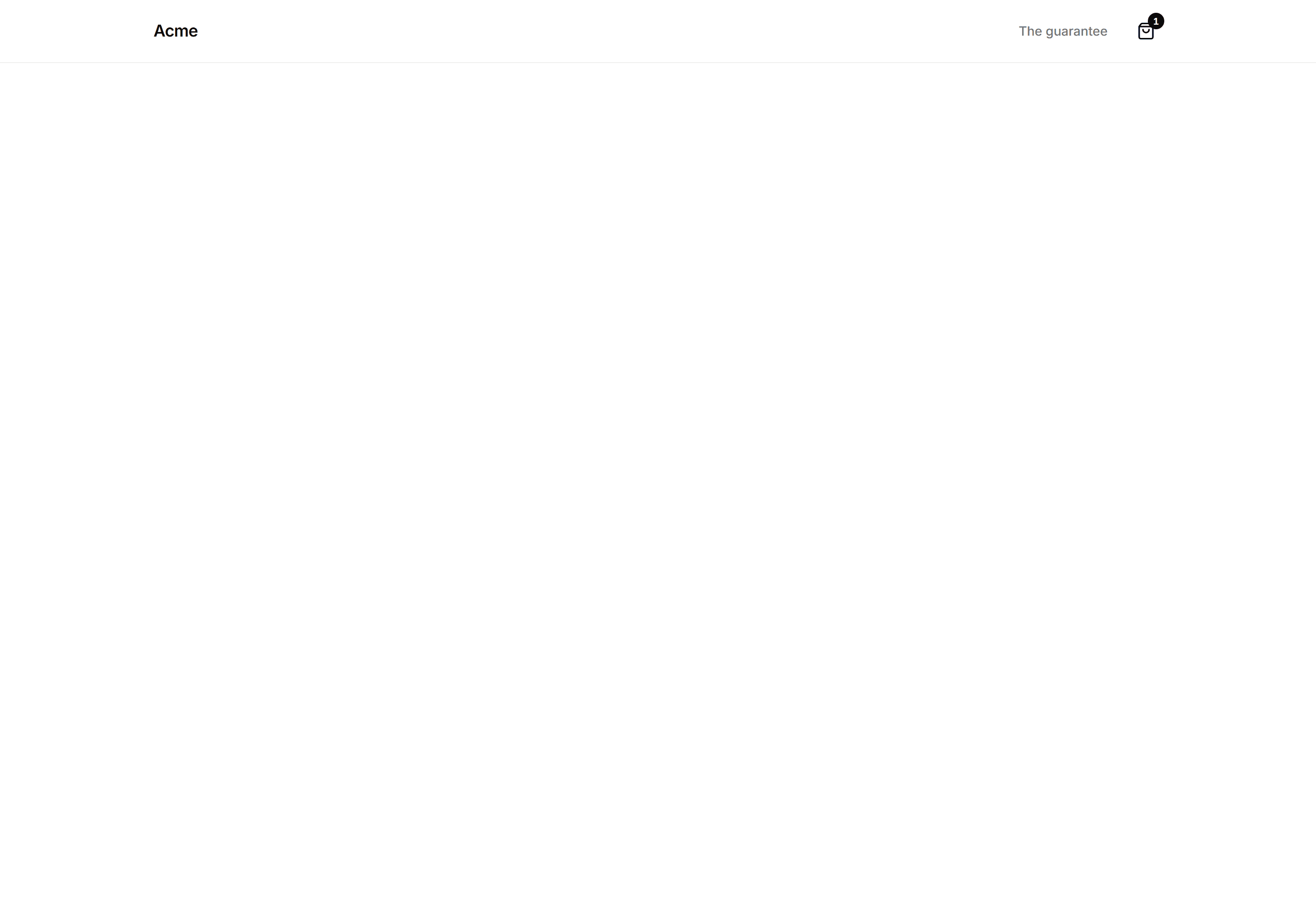 Ecommerce Navbar: Minimal Logo Cart
