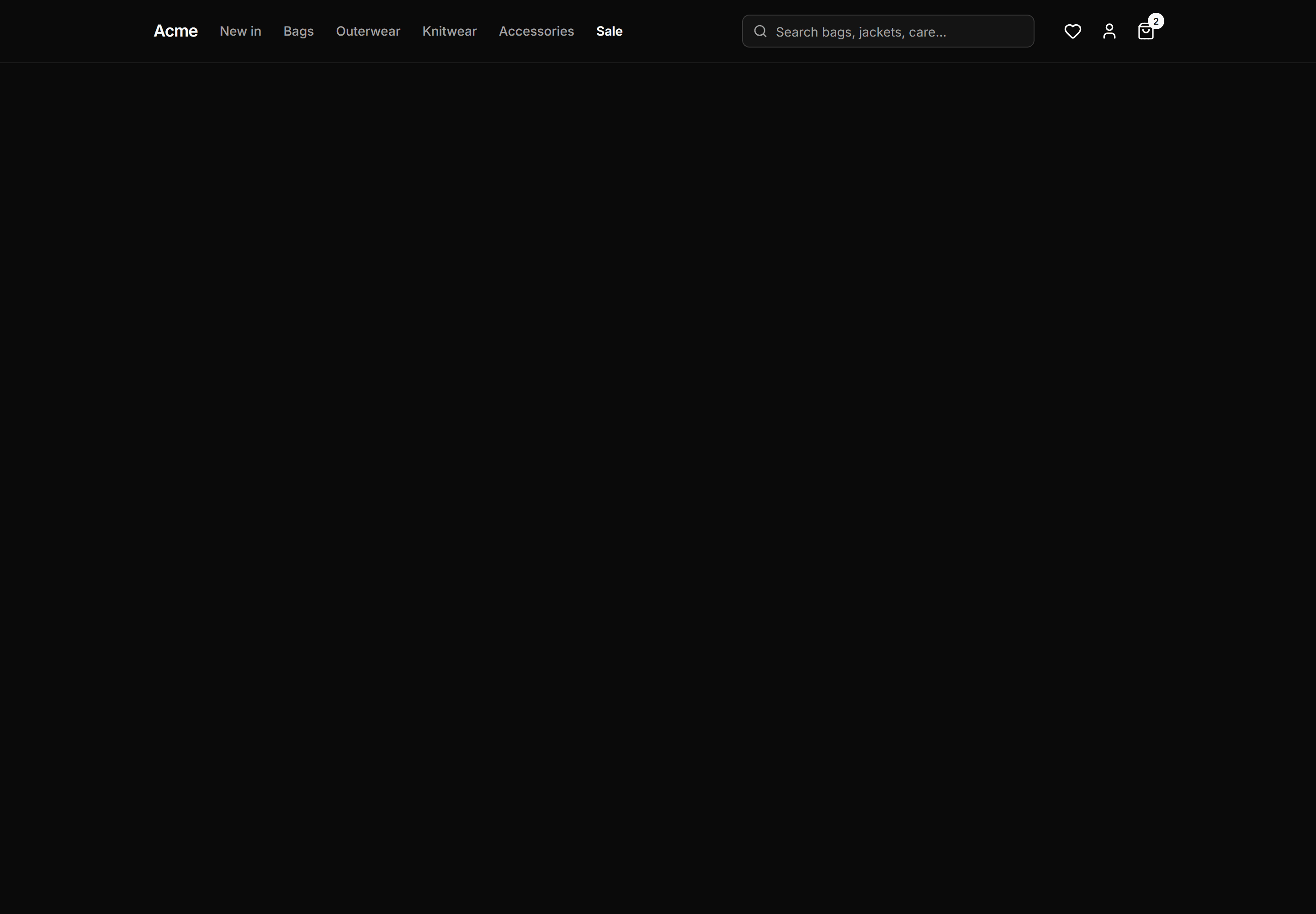 Ecommerce Navbar: Nav With Cart Search