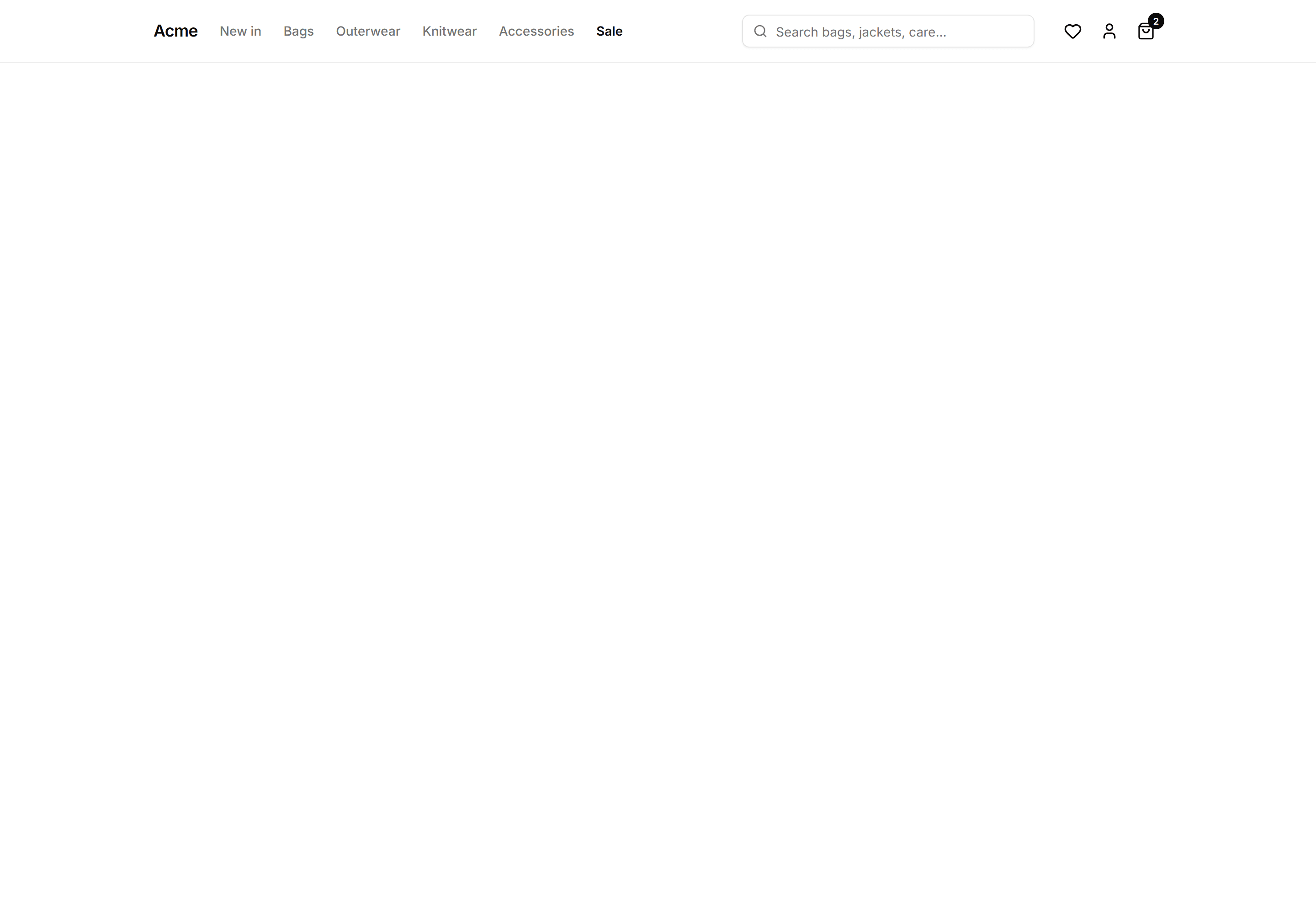 Ecommerce Navbar: Nav With Cart Search