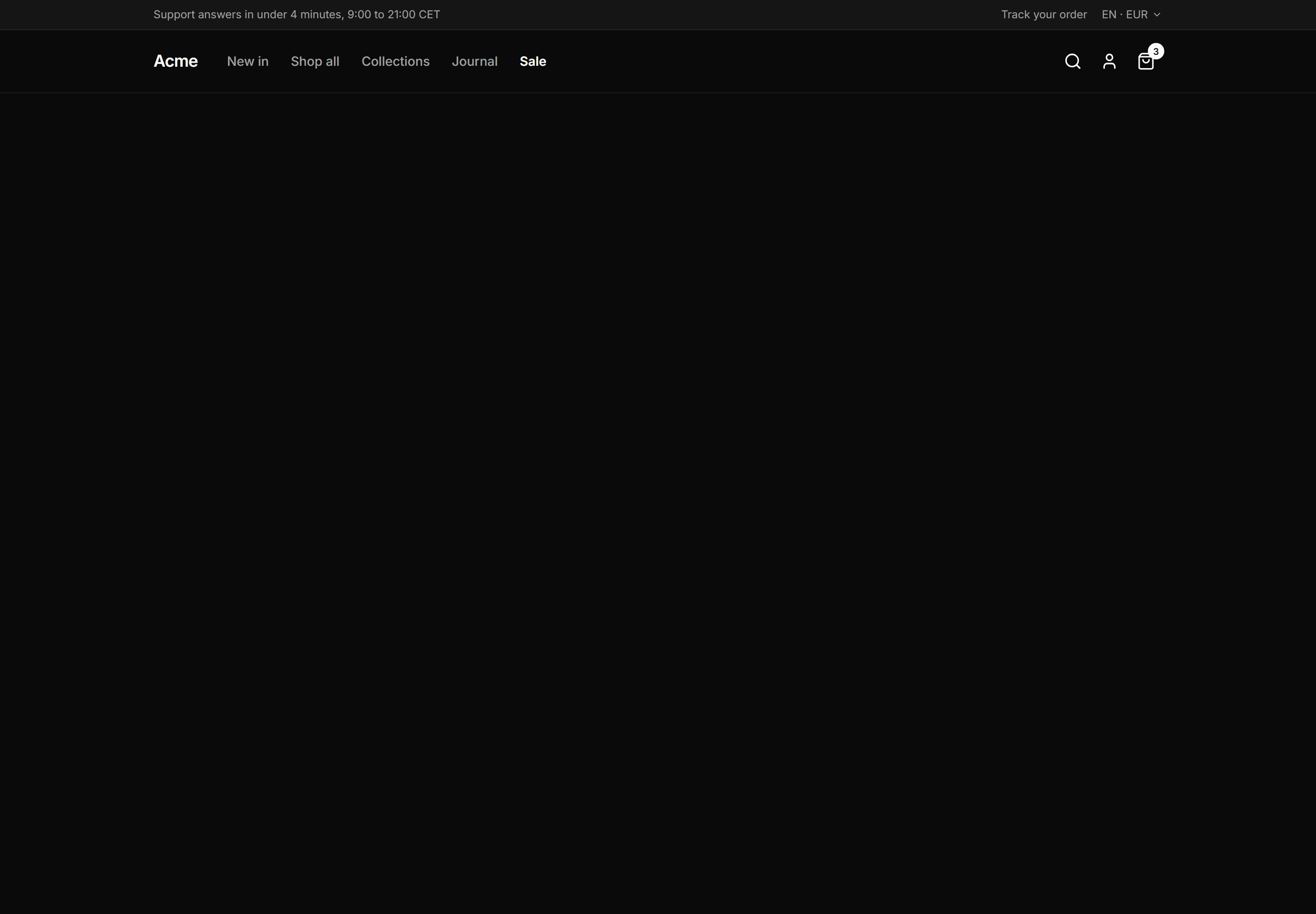 Ecommerce Navbar: Nav With Utility Bar
