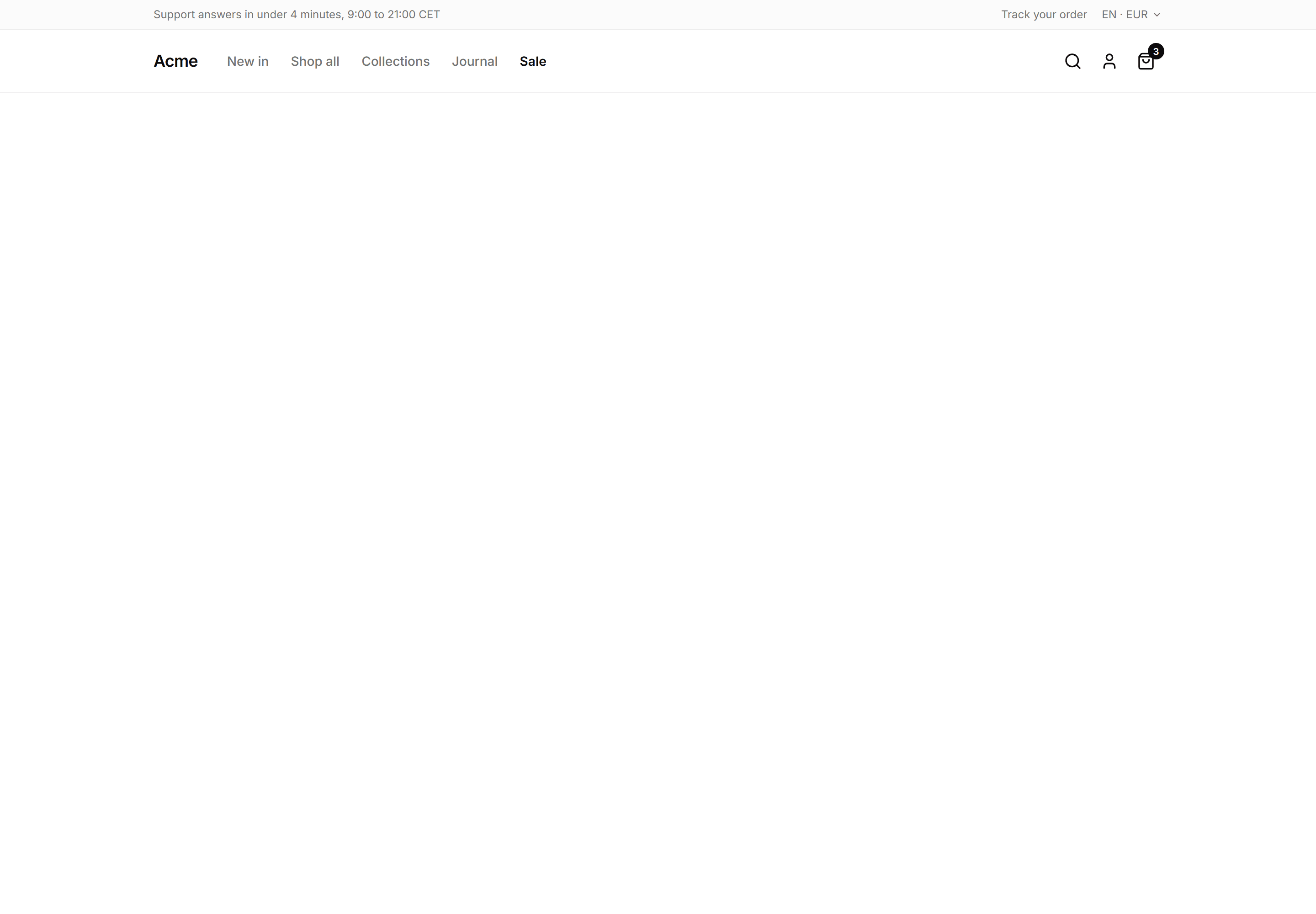 Ecommerce Navbar: Nav With Utility Bar