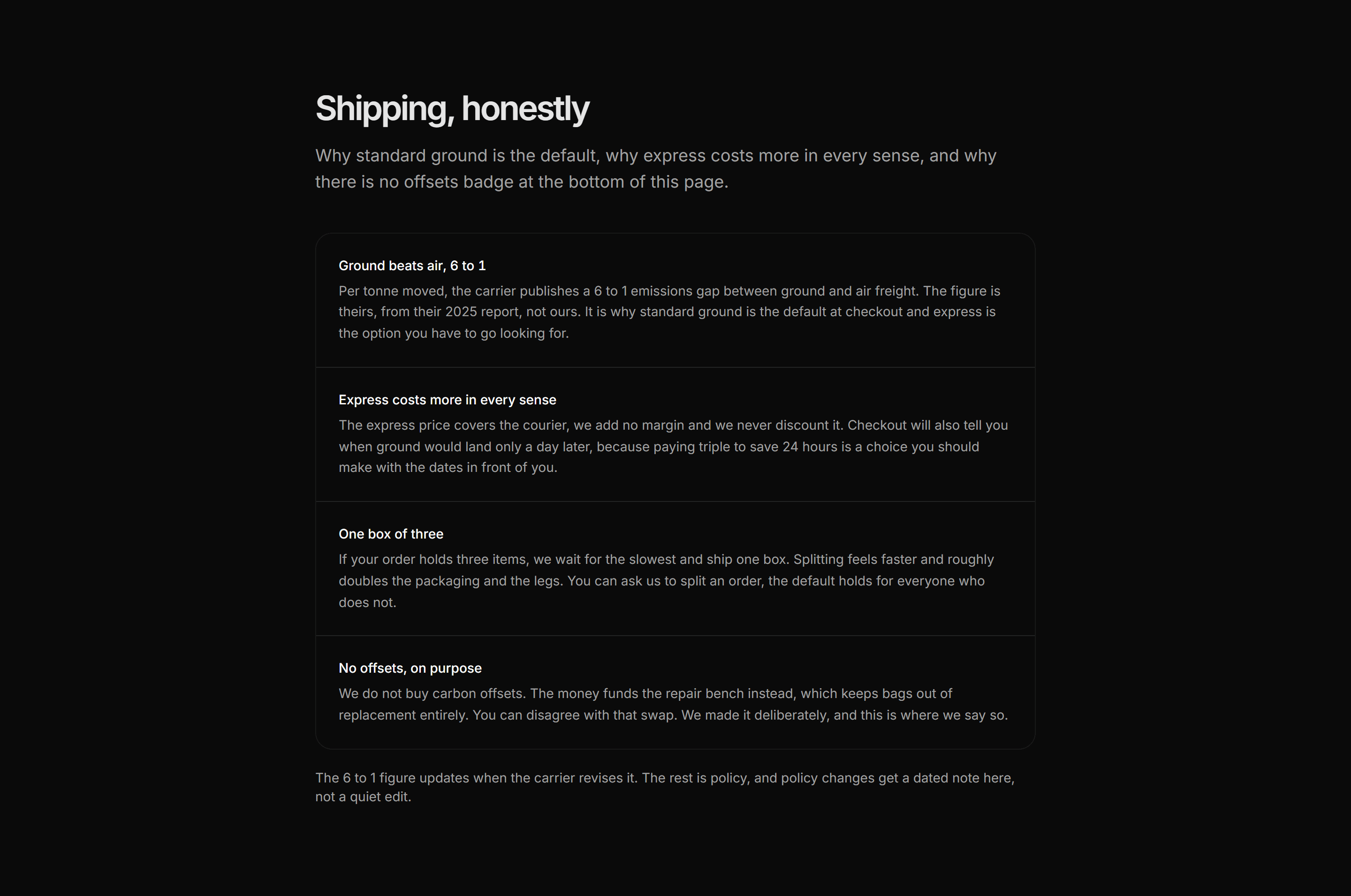 Ecommerce Sustainability: Shipping Footprint Explainer