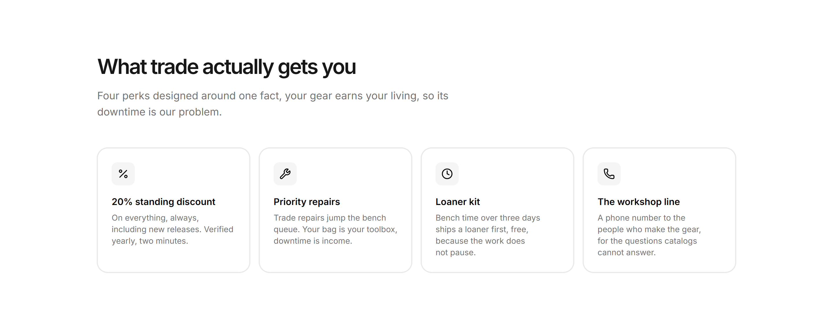 Ecommerce Trade and B2B: Trade Perks Grid