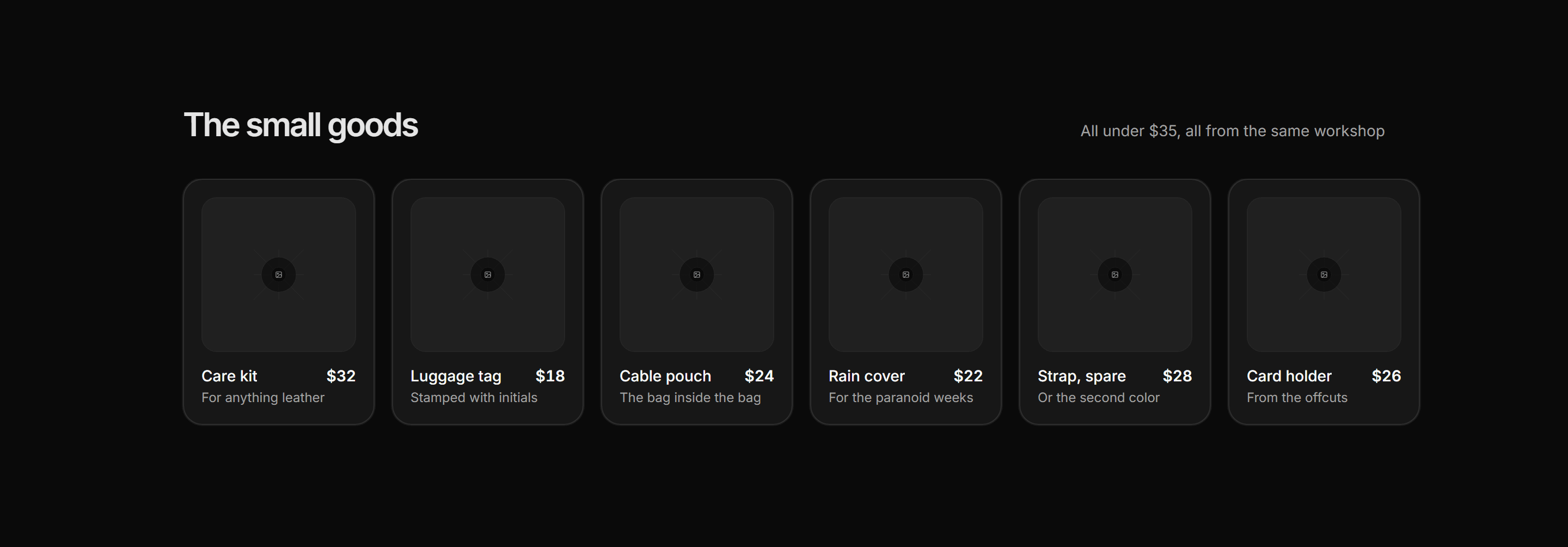 Ecommerce Upsell: Accessories Rail