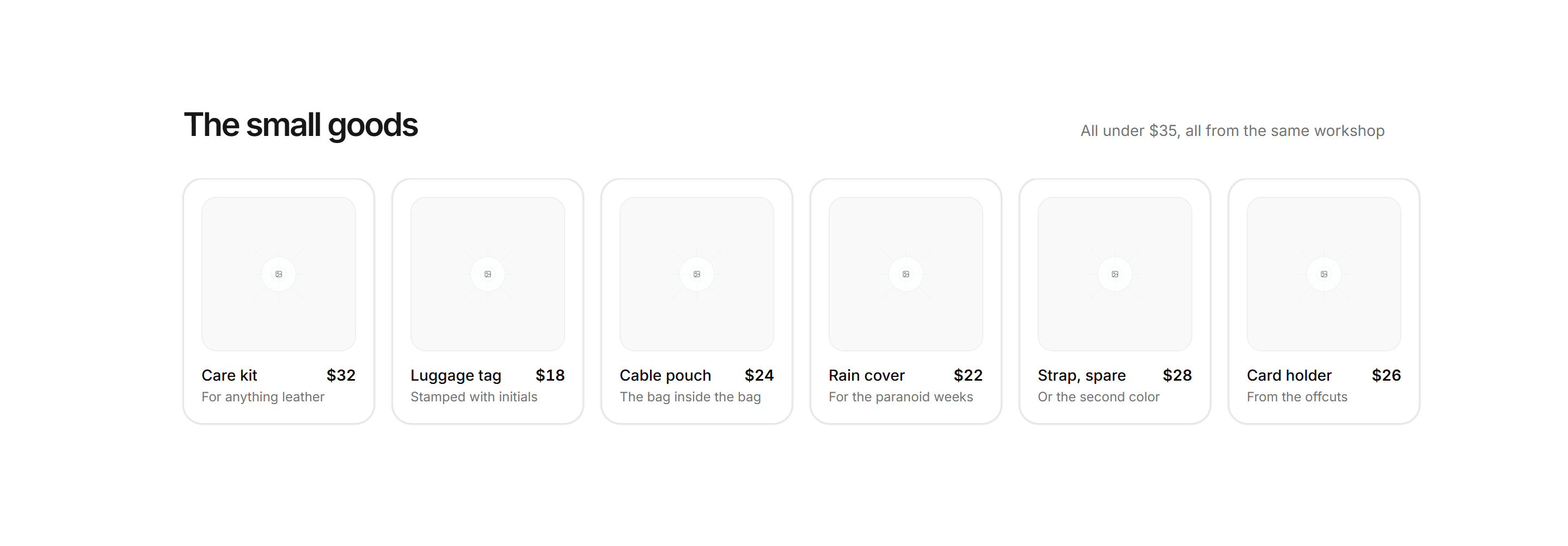 Ecommerce Upsell: Accessories Rail