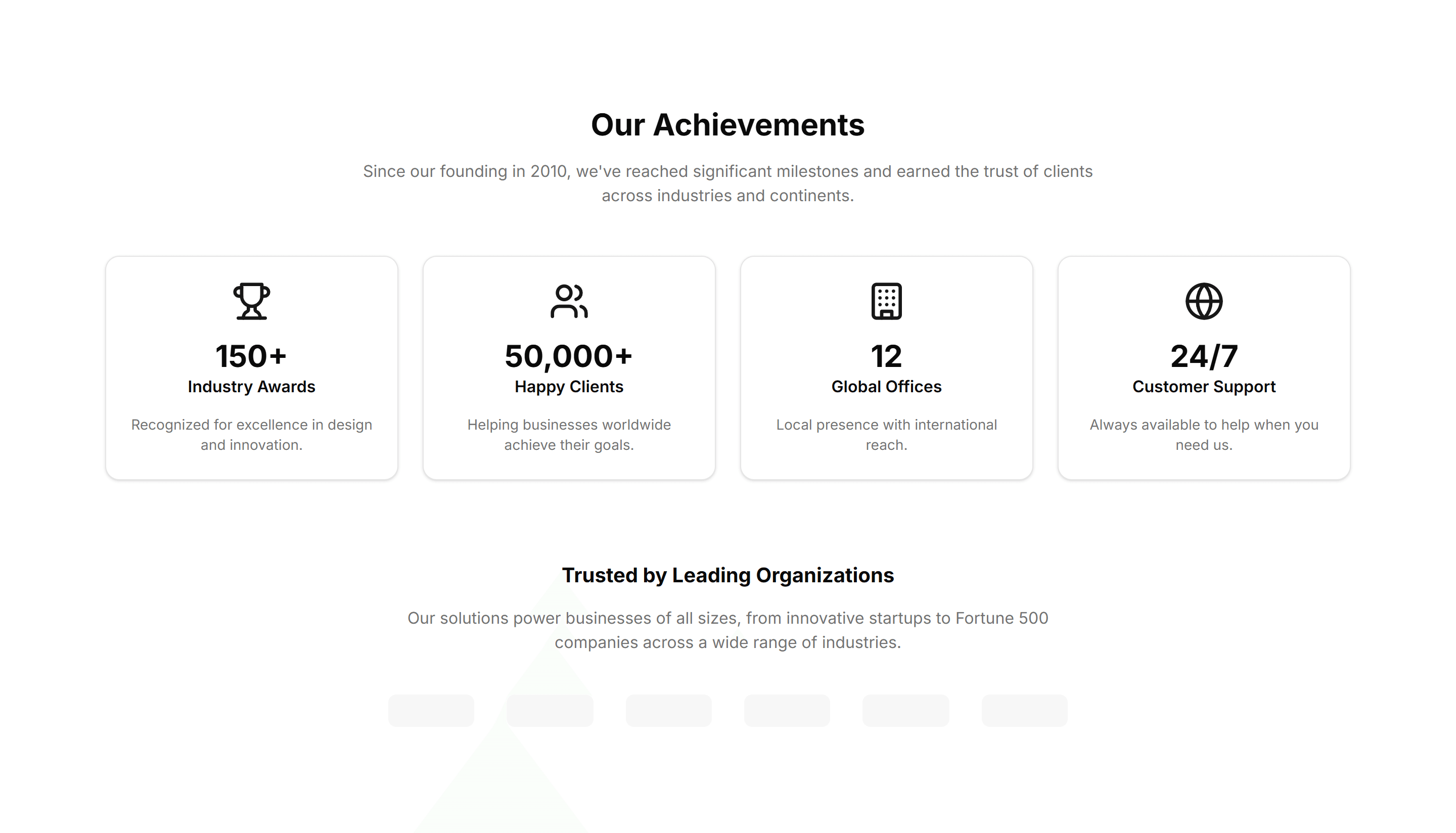 Marketing About Section: Achievements
