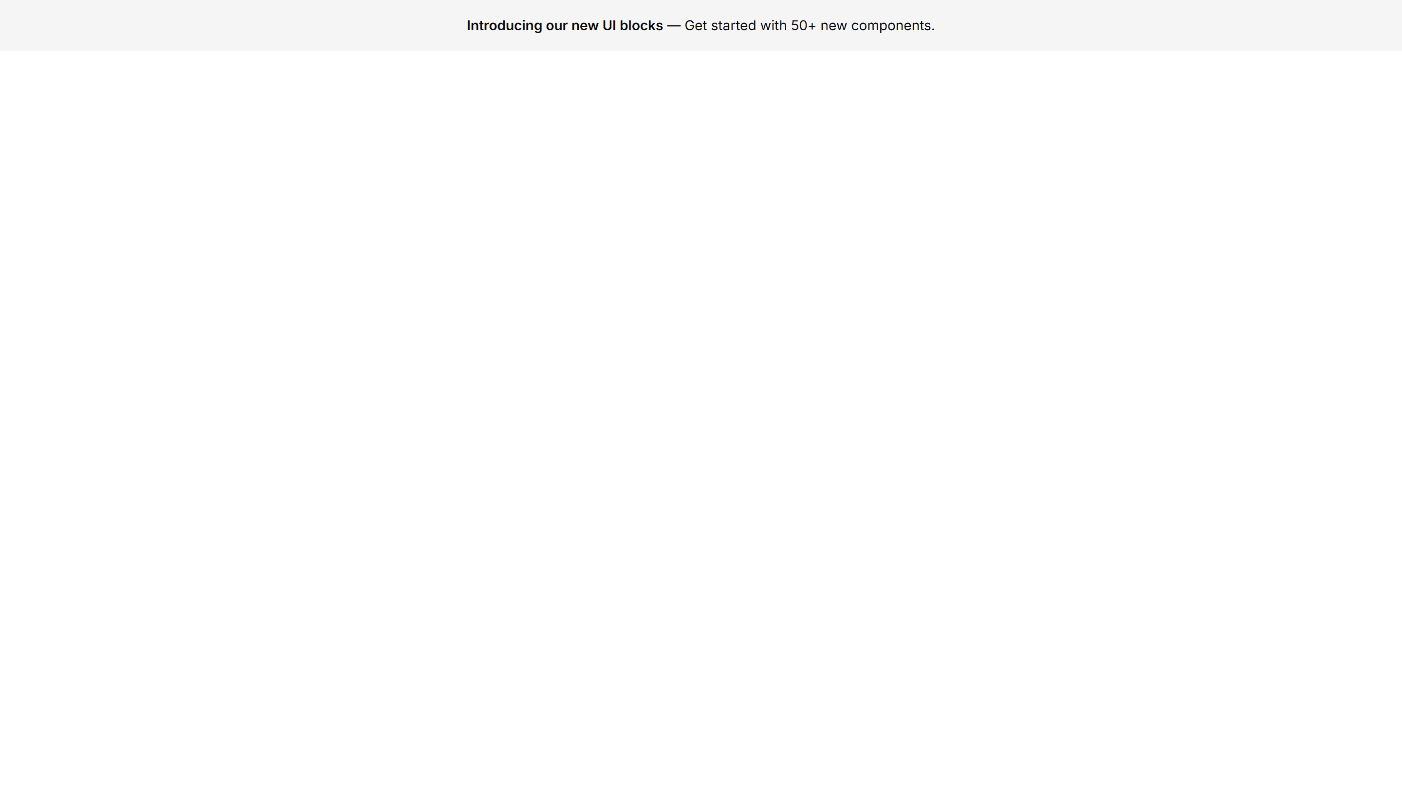 Marketing Announcement Banner: Simple Centered