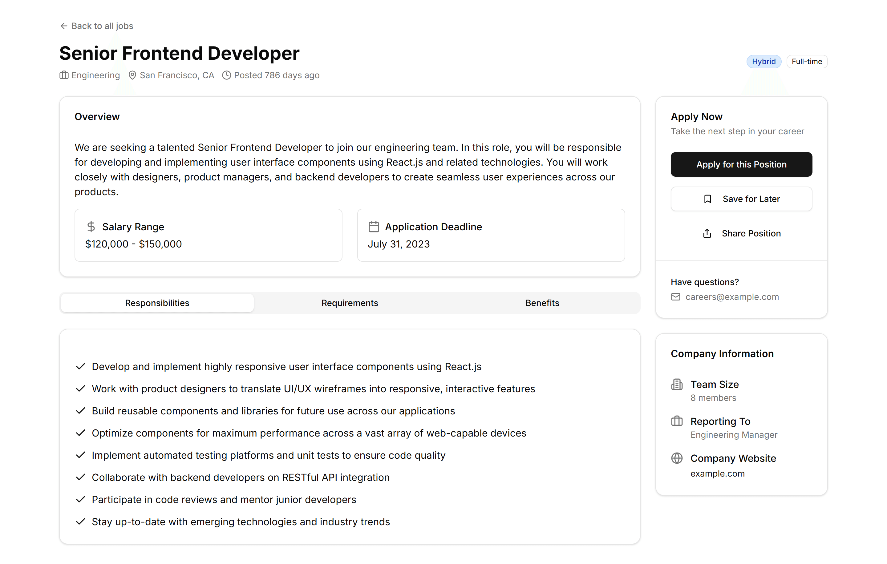 Marketing Career: Job Details