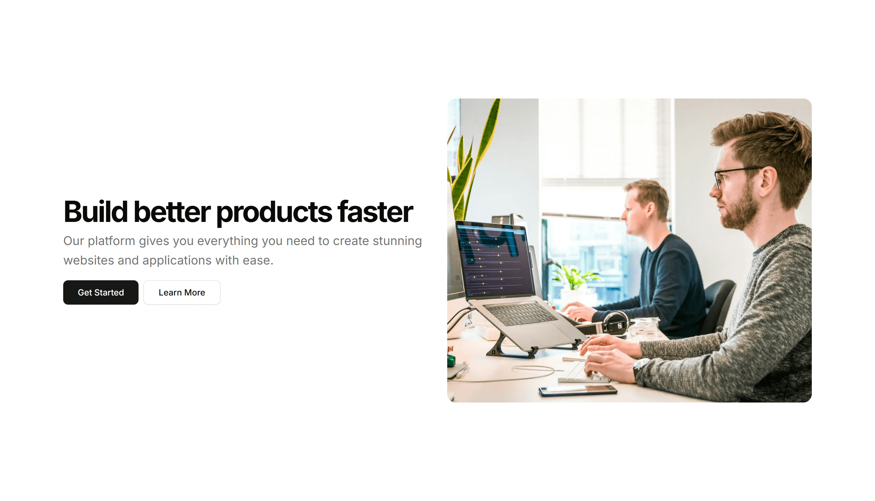 Marketing CTA Section: Image With Text