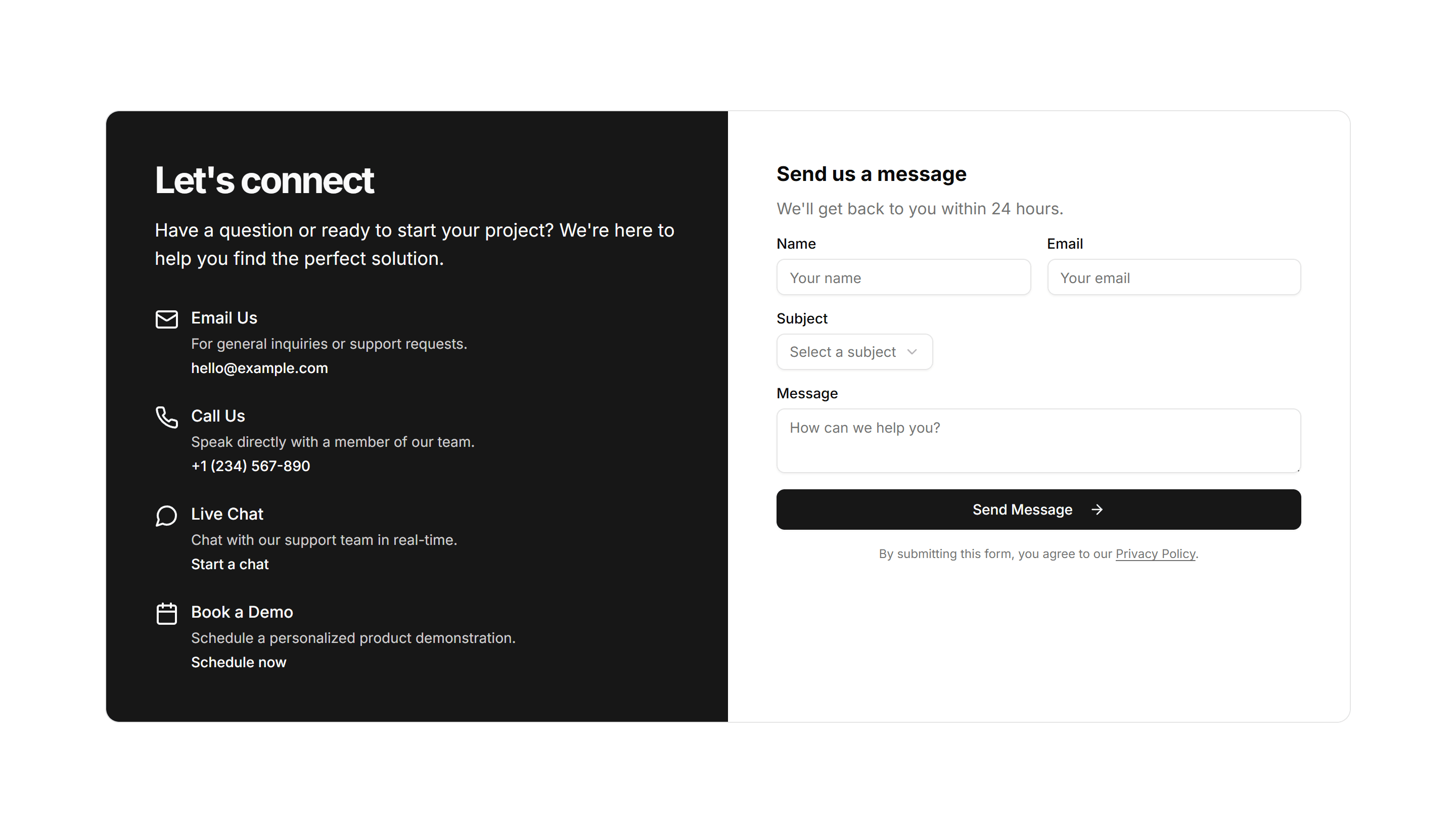 Marketing CTA Section: Quick Contact CTA