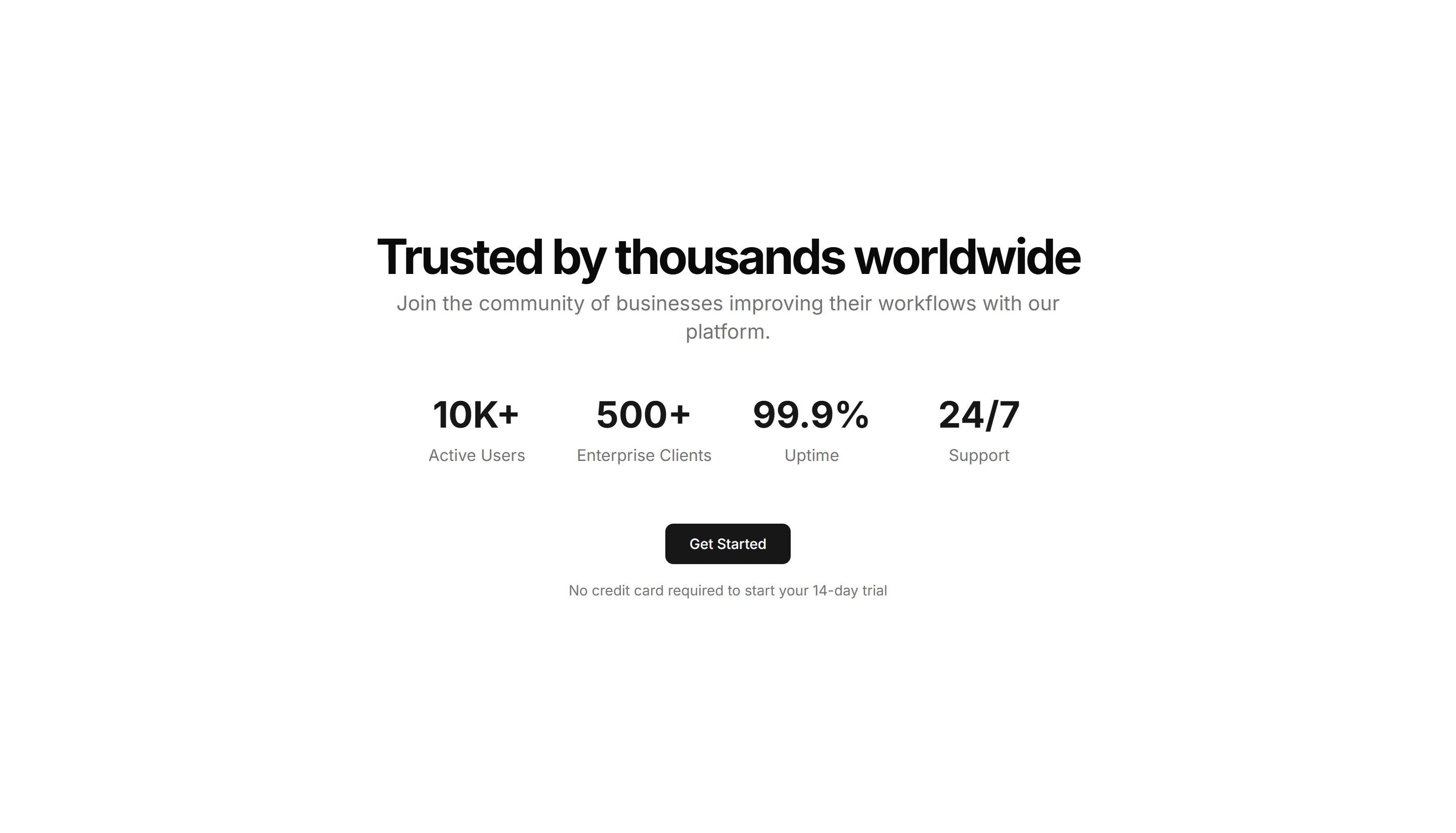 Marketing CTA Section: Stats CTA
