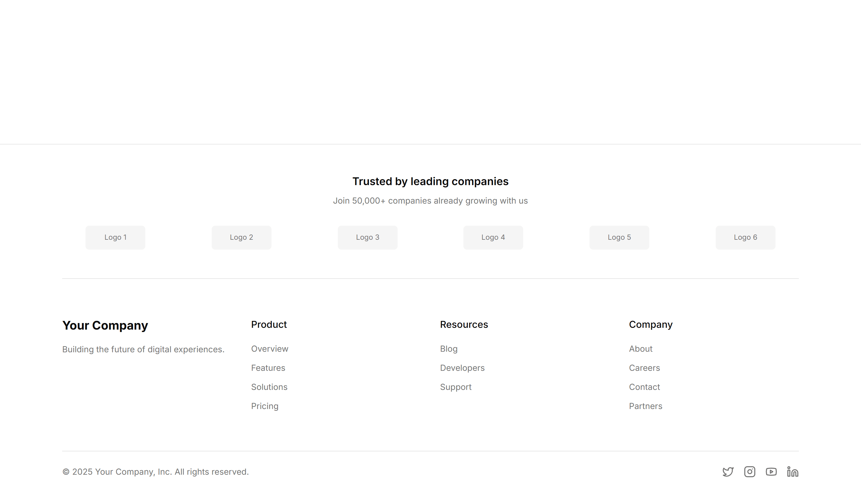 Marketing Footer: Logo Cloud