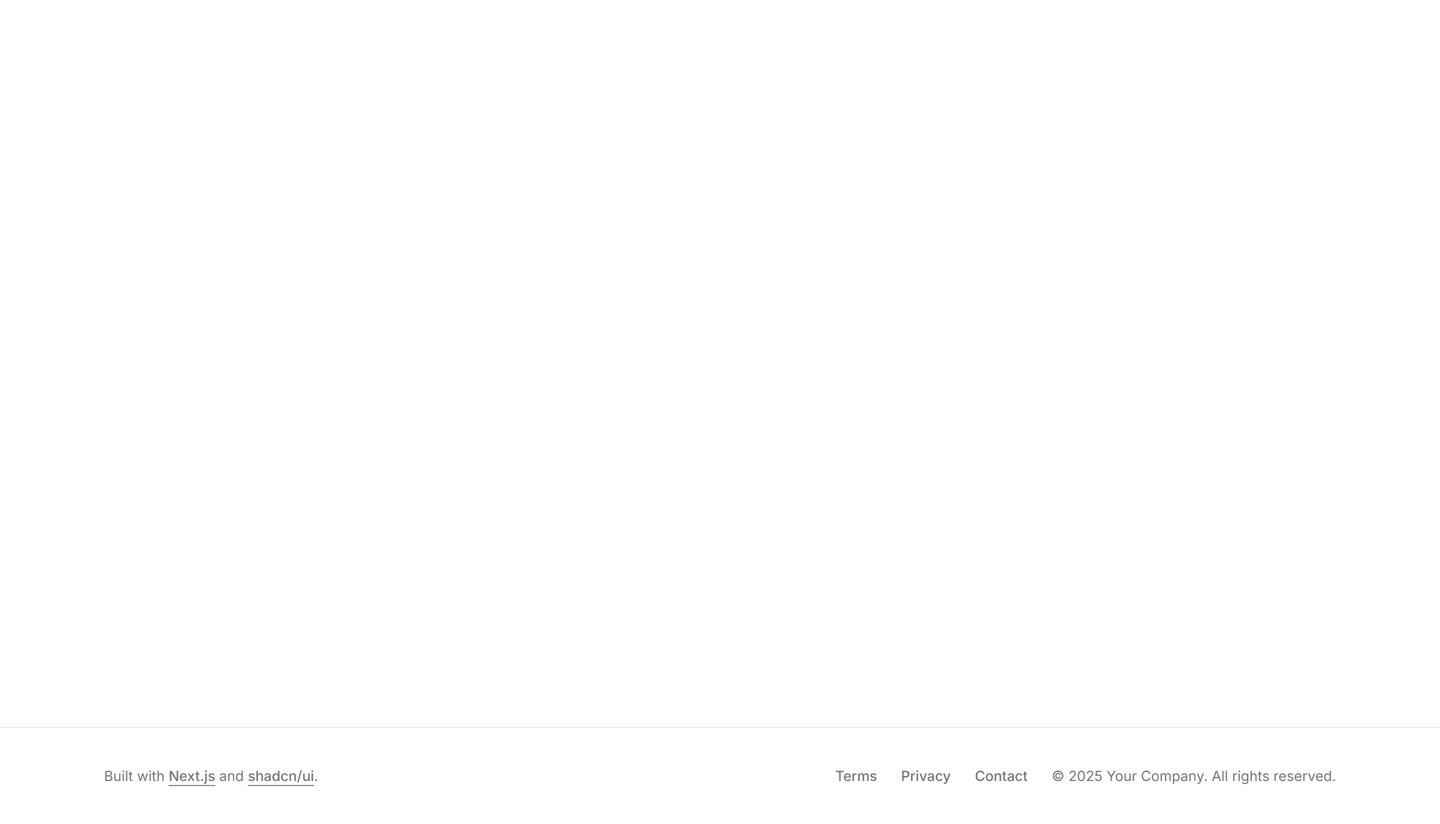 Marketing Footer: Simple