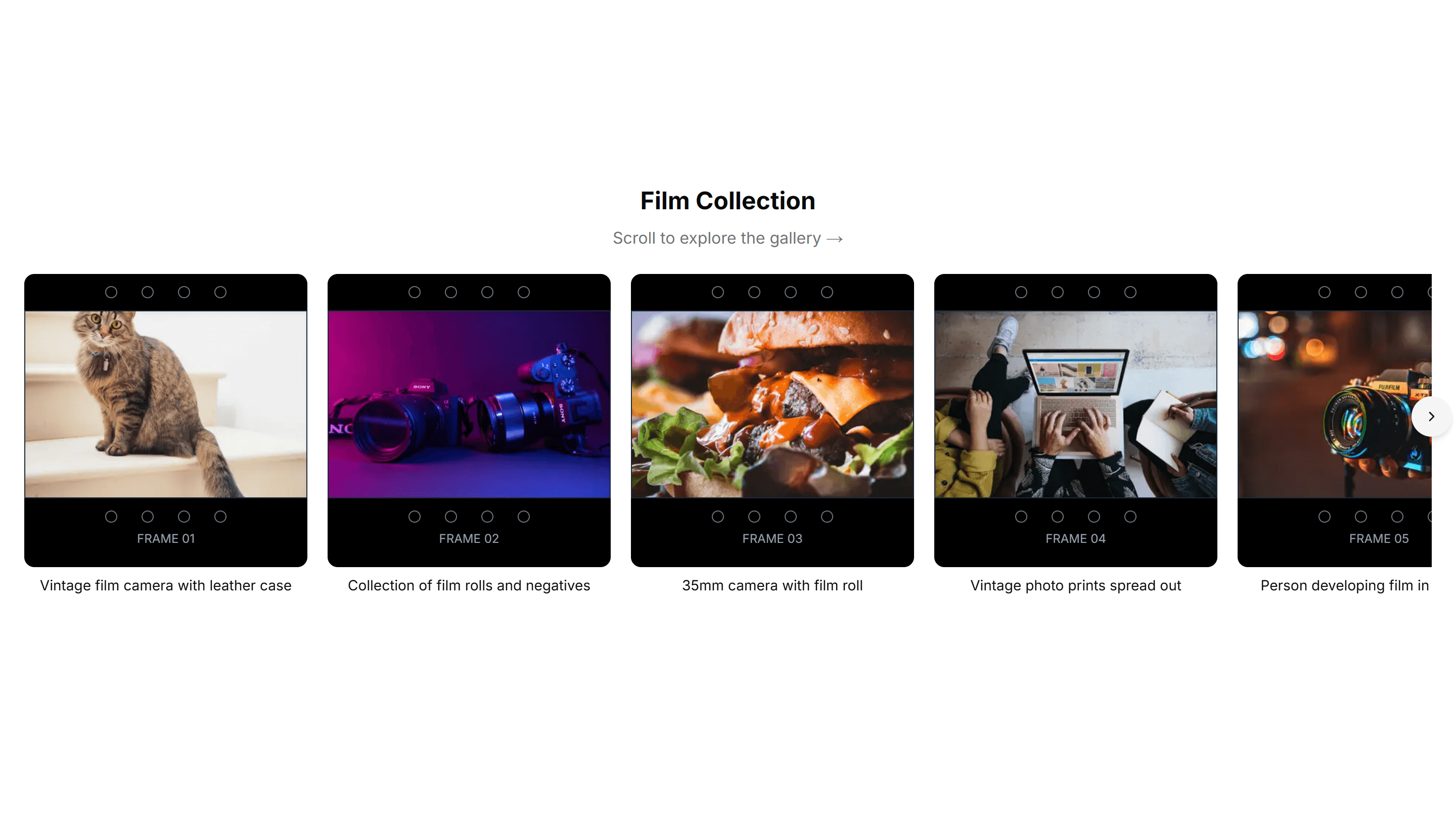 Marketing Gallery: Filmstrip Gallery