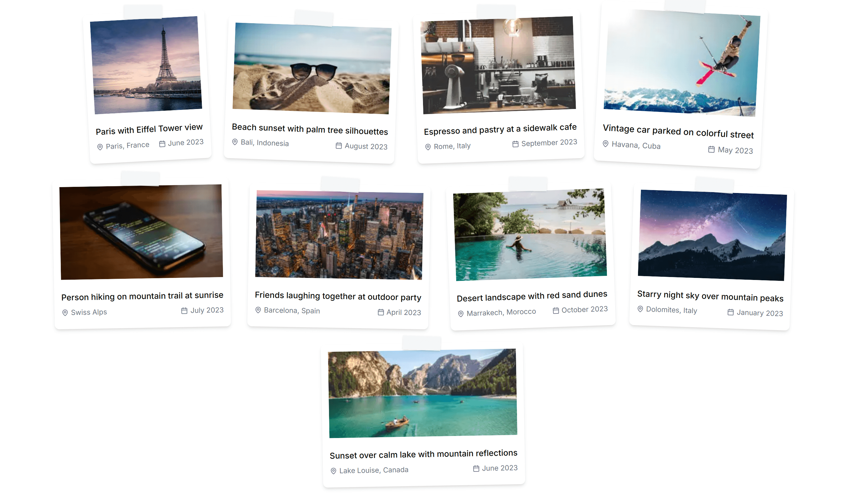 Marketing Gallery: Polaroid Gallery