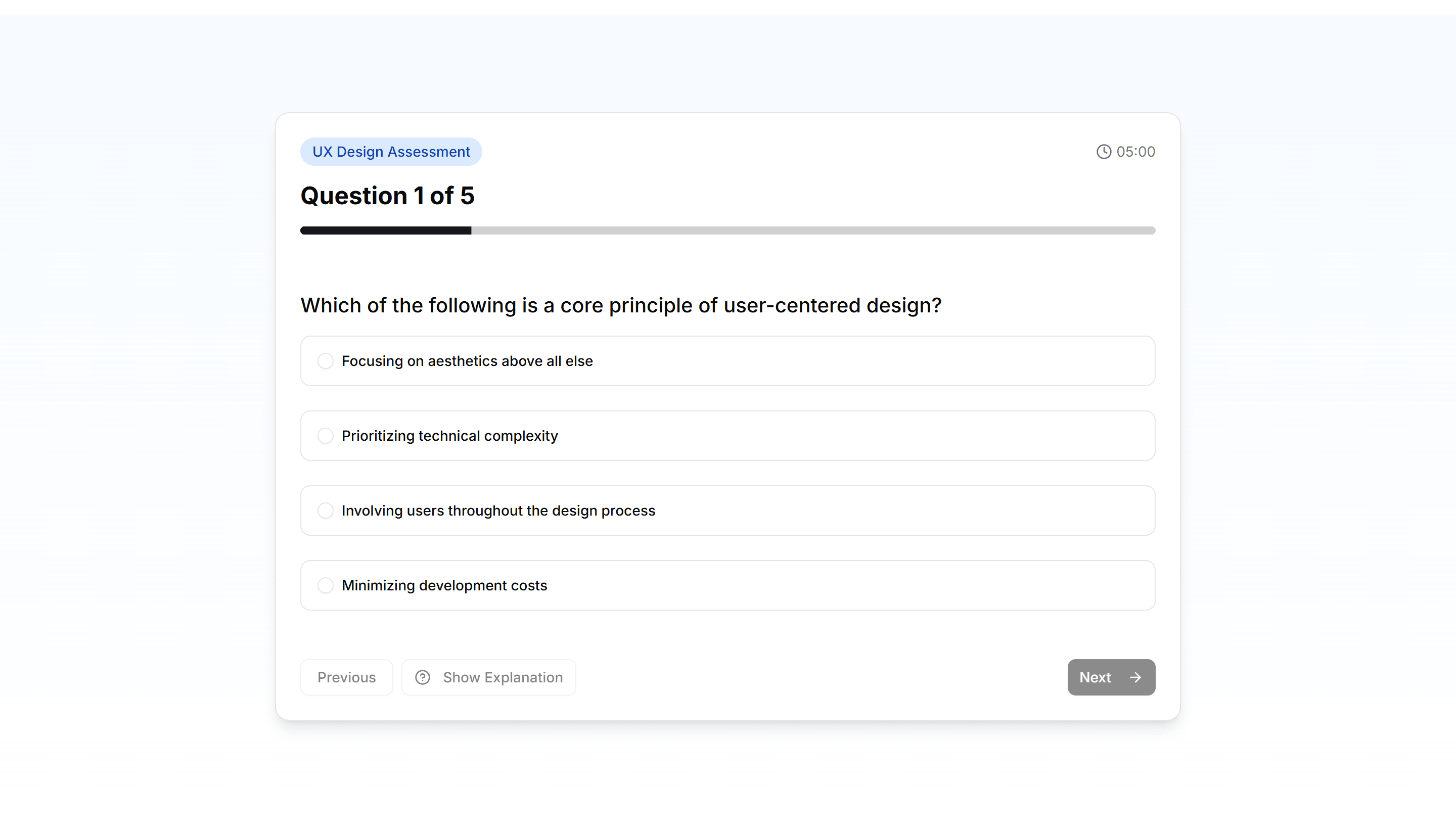 Marketing Hero Form: Quiz Assessment Form