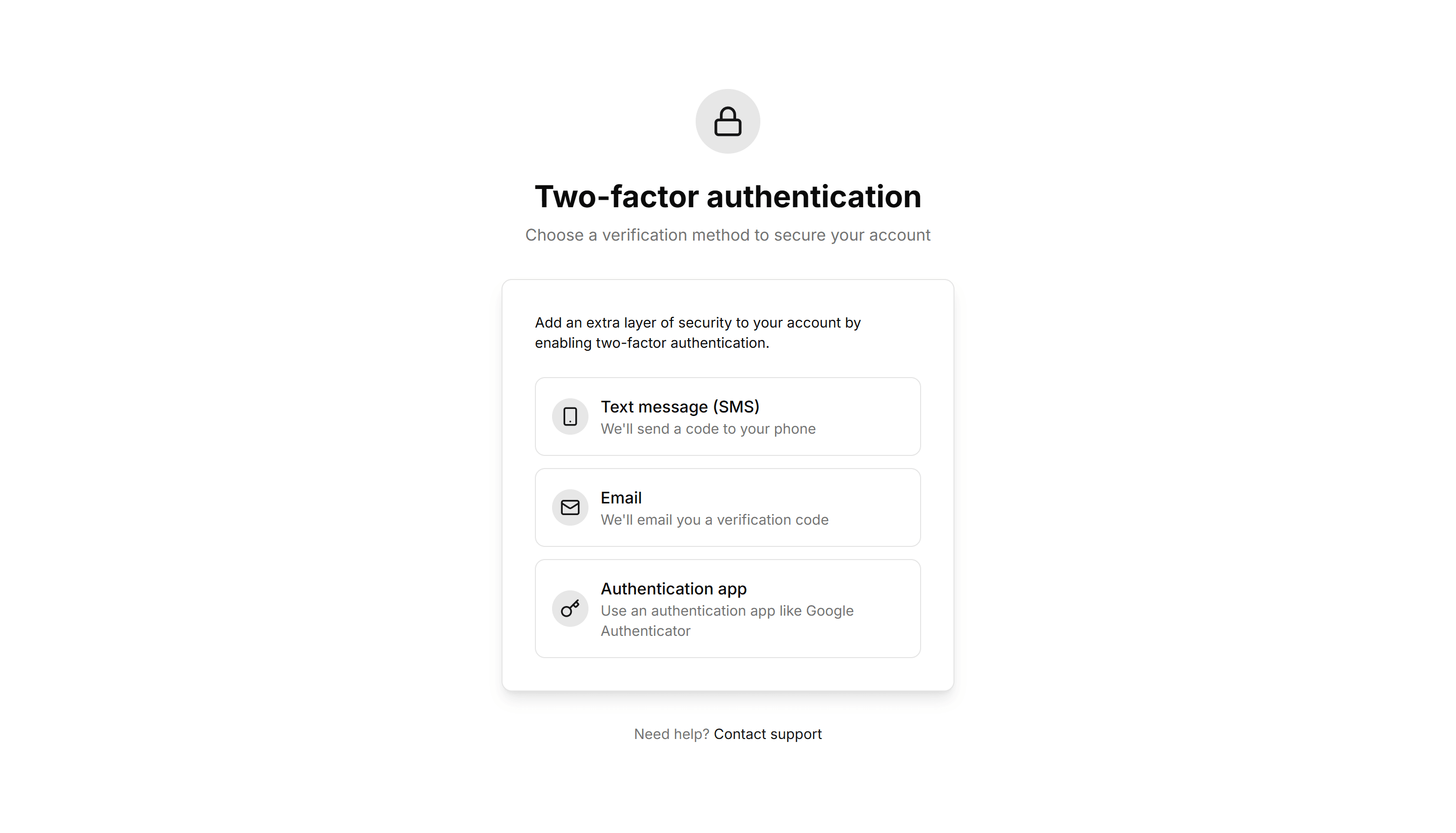 Marketing Hero Form: Two Factor Verification