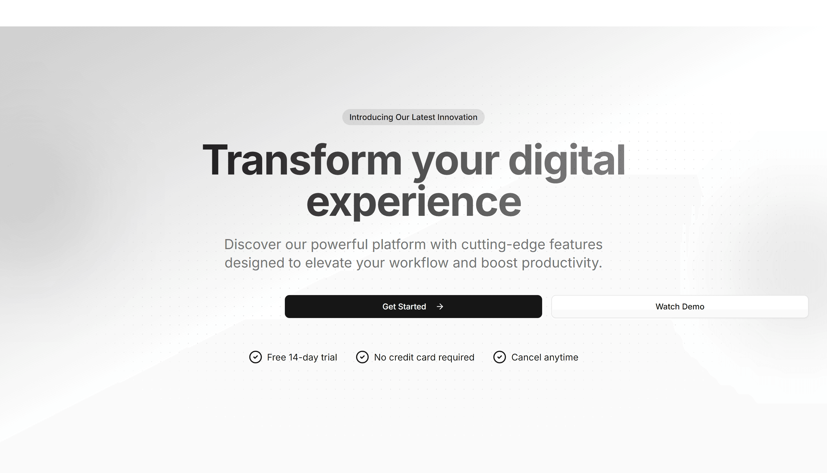 Marketing Hero Section: Gradient Mesh Hero