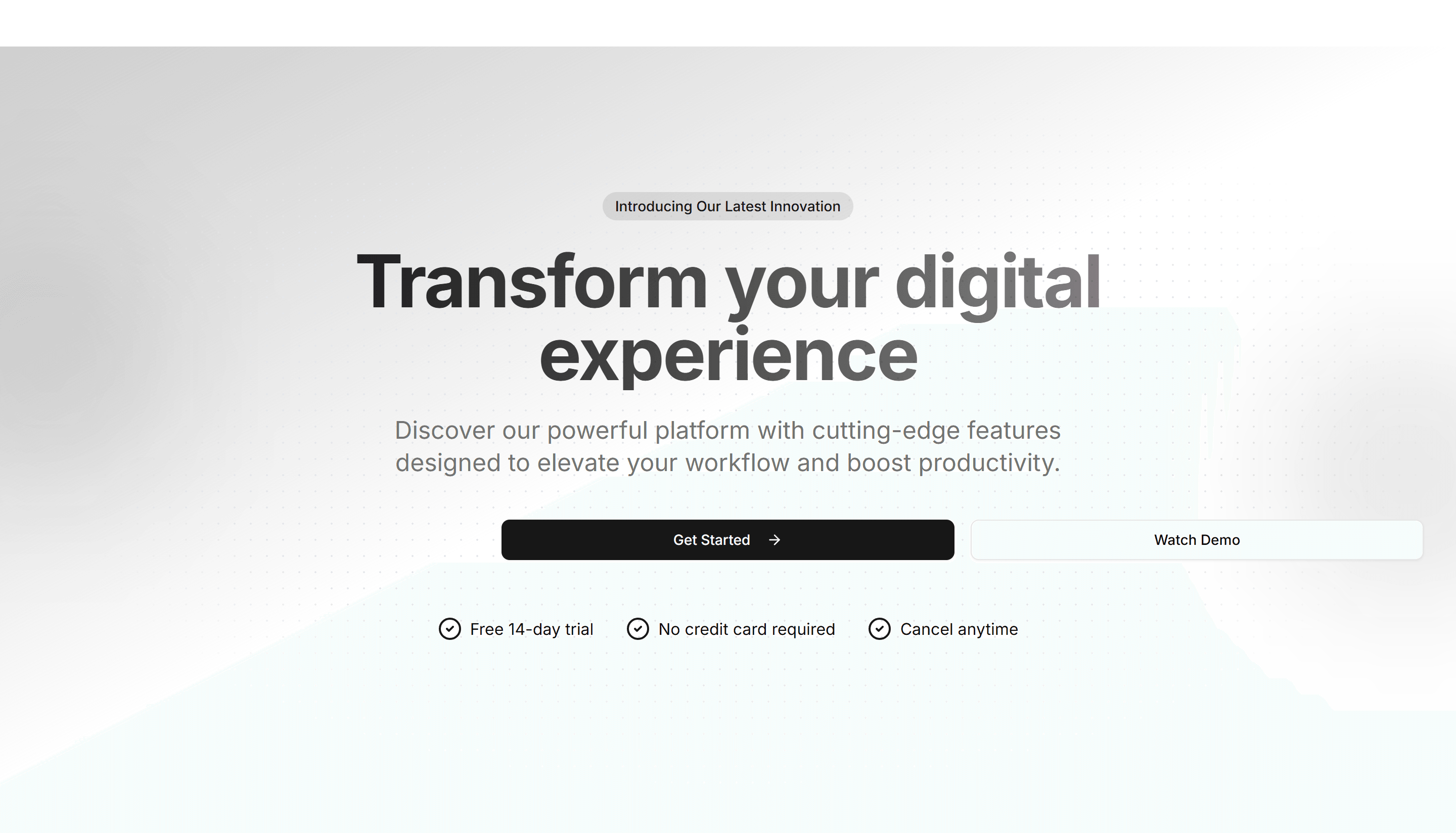 Marketing Hero Section: Gradient Mesh Hero